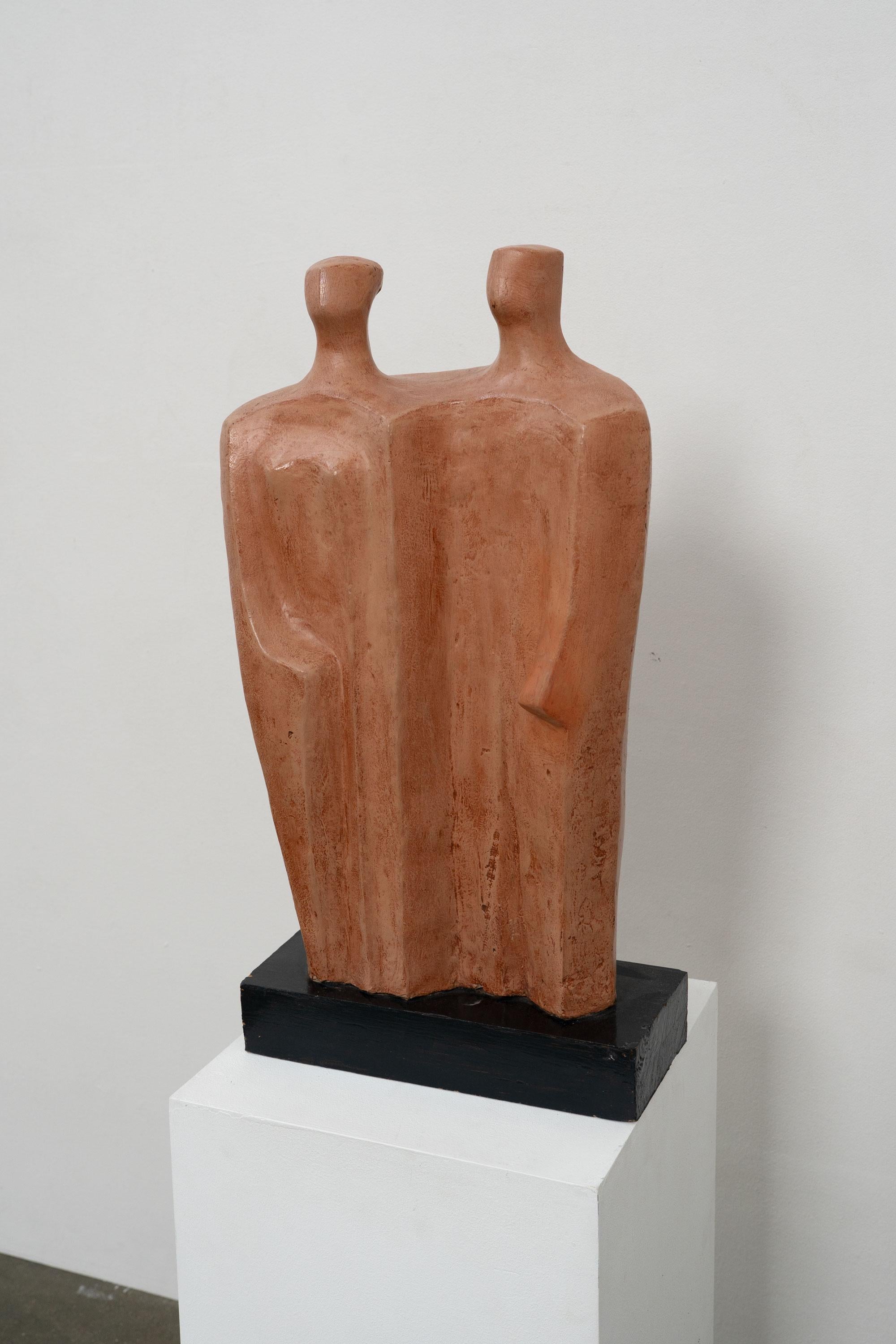 Large Ceramic Figurative Sculpture by Eugen Clermont (1904 - 1975) In Good Condition For Sale In Surbiton, GB