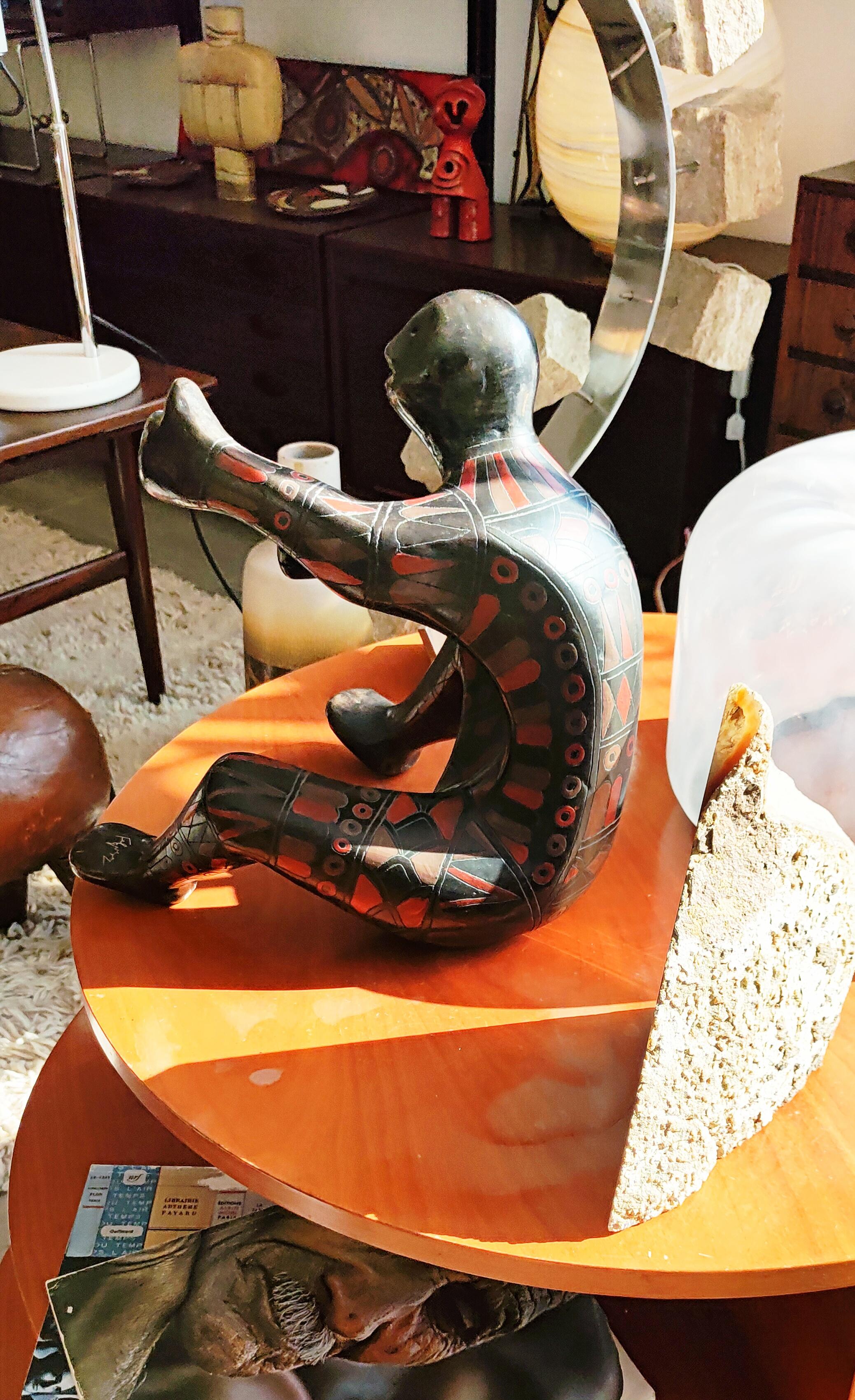 Large Ceramic Figurine Sculpture by Manuel Felguerez 1960s For Sale 4