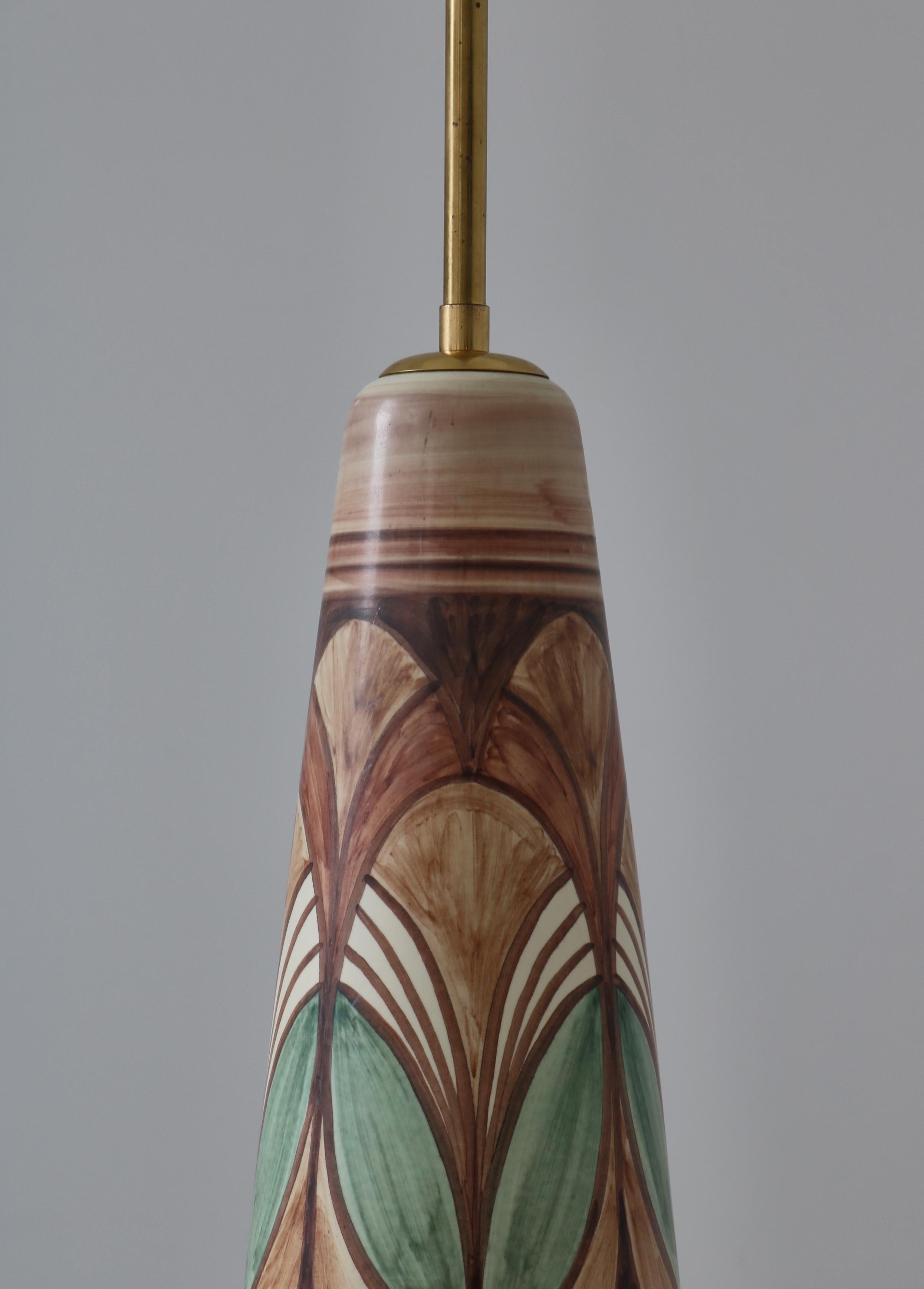 Große Stehlampe aus Keramik von Rigmor Nielsen für Søholm, 1960er Jahre, Dänische Moderne (Skandinavische Moderne) im Angebot