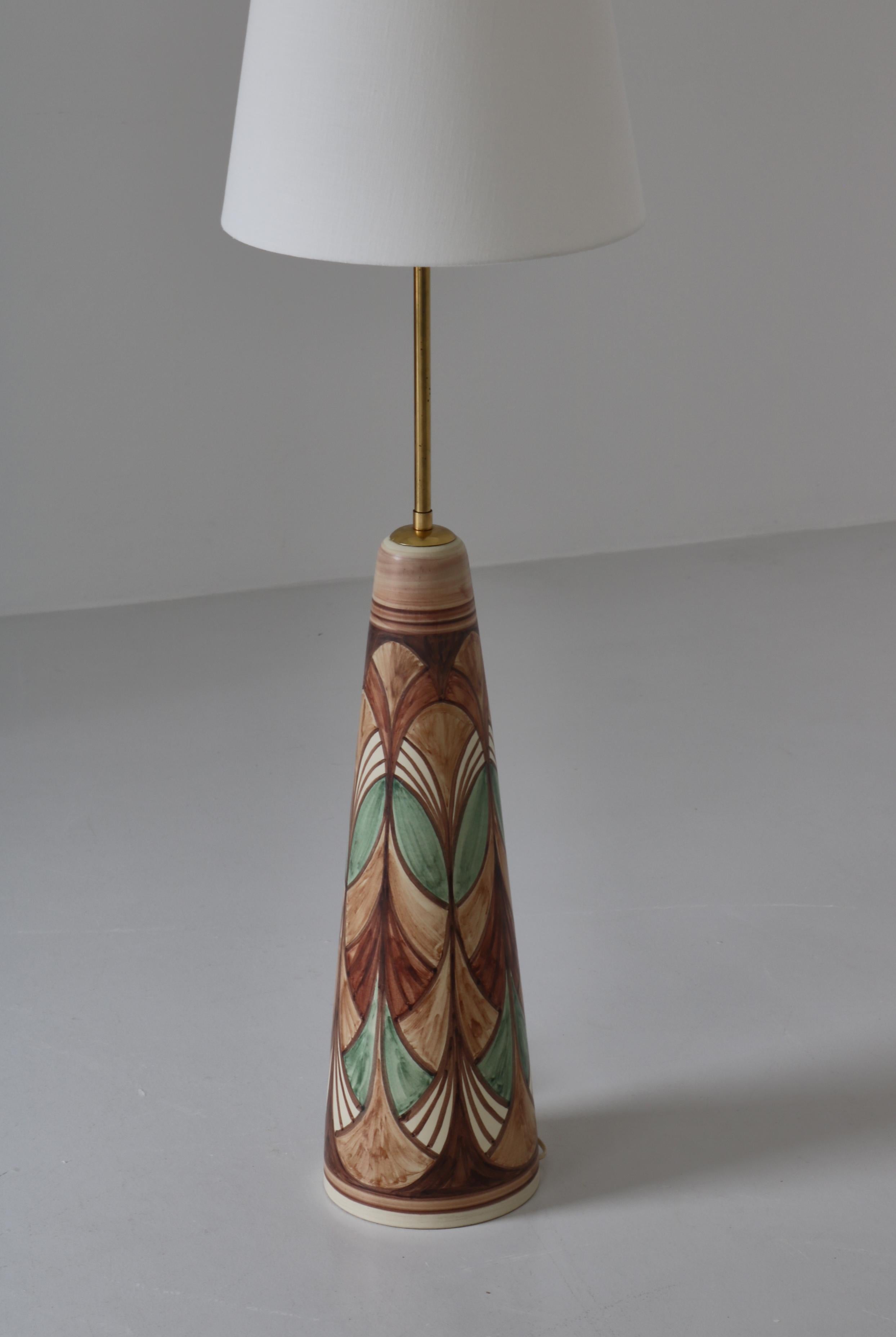 Grand lampadaire en céramique de Rigmor Nielsen pour Søholm, années 1960, Danish Modernity Bon état - En vente à Odense, DK