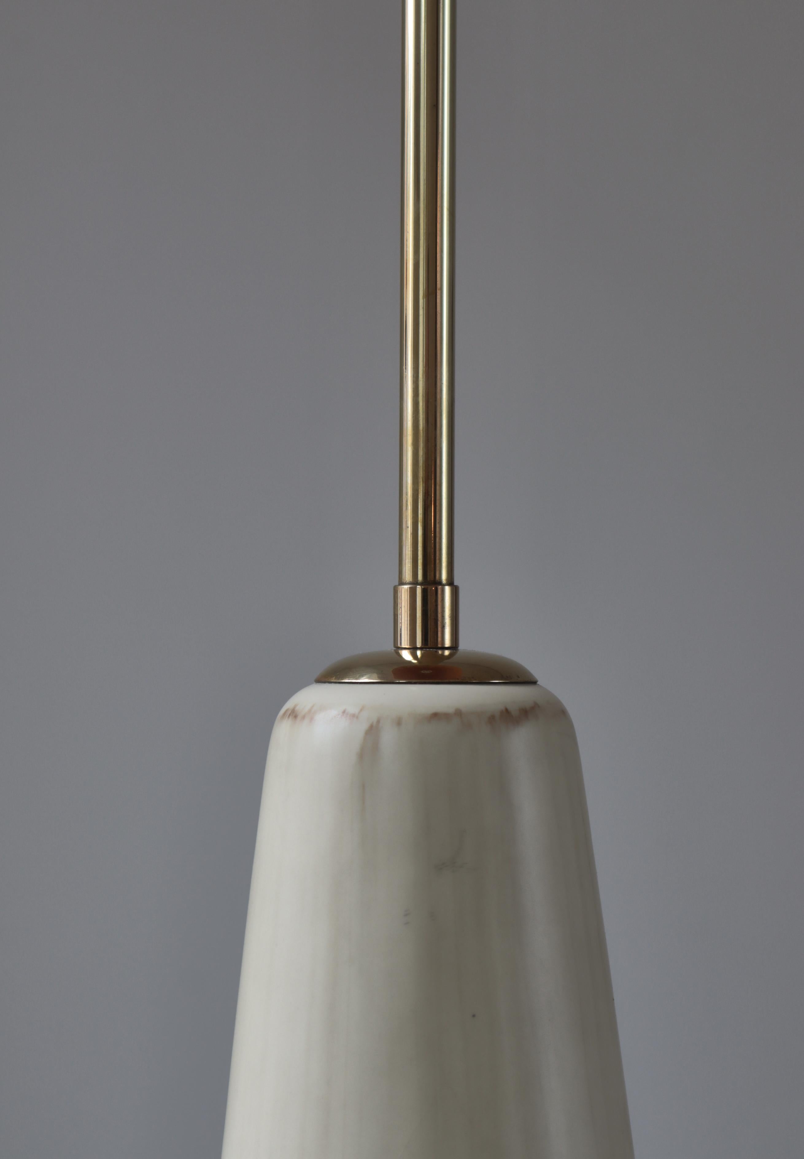 Large Ceramic Floor Lamp by Rigmor Nielsen for Søholm, 1960s, Danish Modern For Sale 6