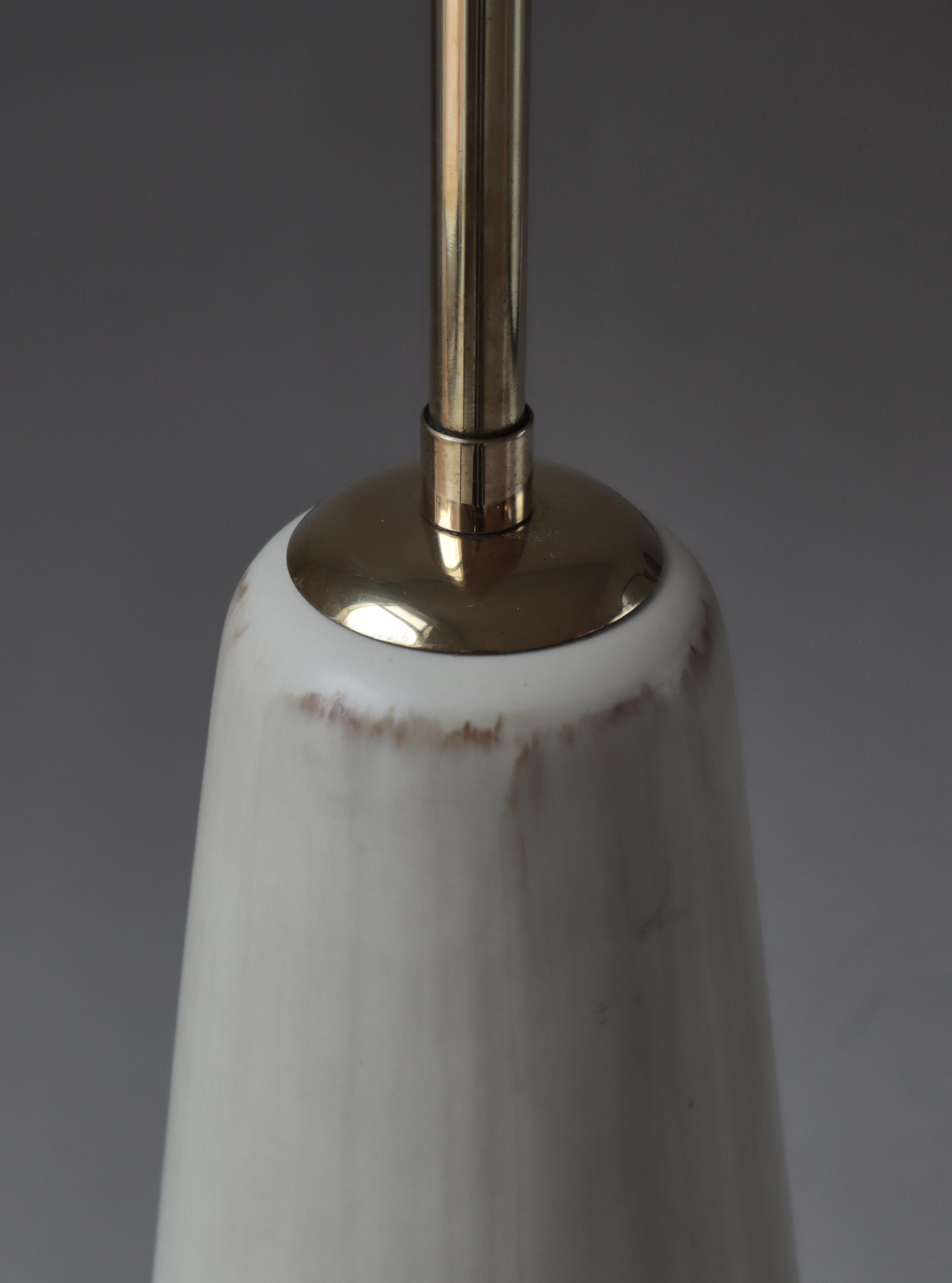 Large Ceramic Floor Lamp by Rigmor Nielsen for Søholm, 1960s, Danish Modern For Sale 9