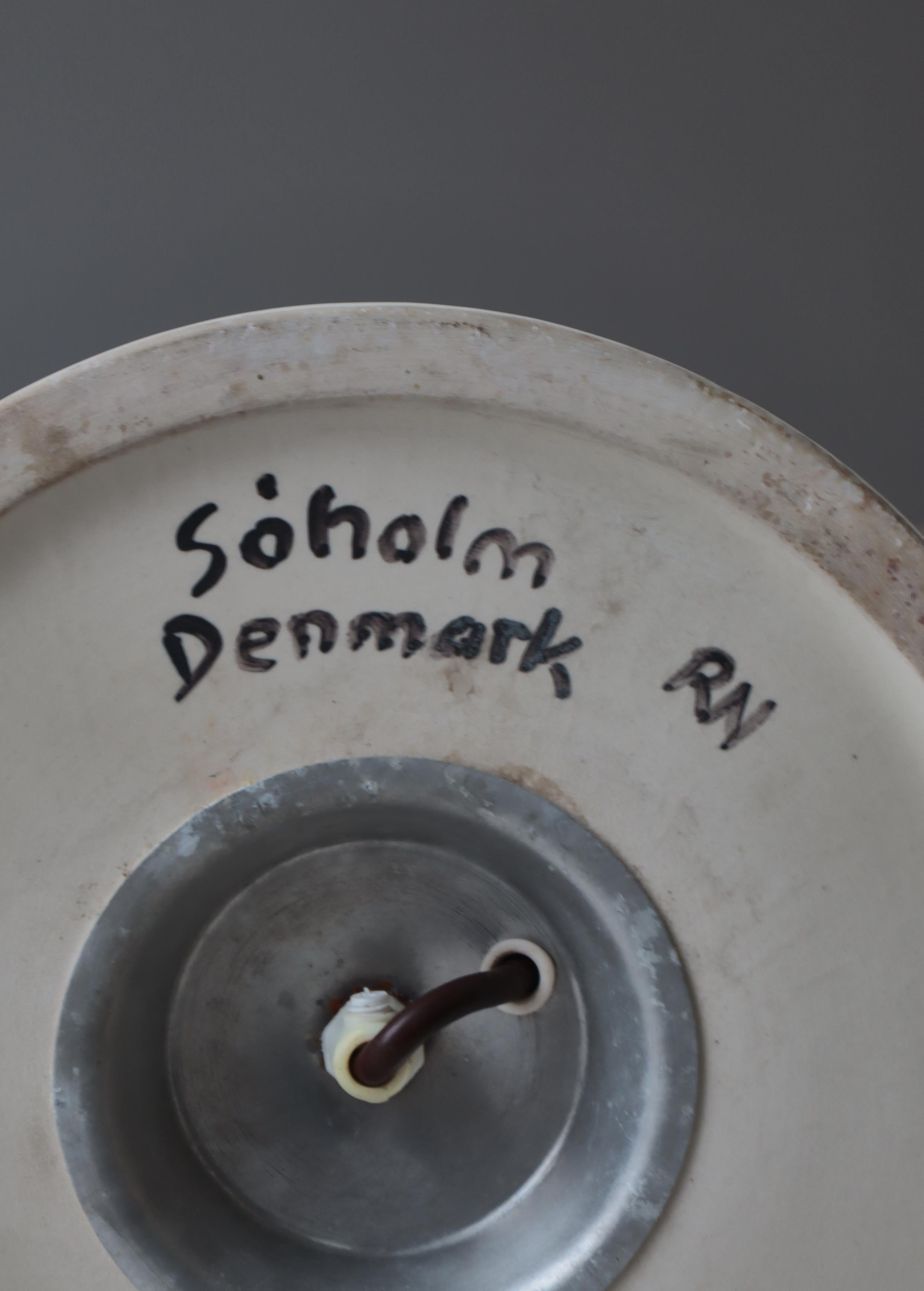 Large Ceramic Floor Lamp by Rigmor Nielsen for Søholm, 1960s, Danish Modern For Sale 10
