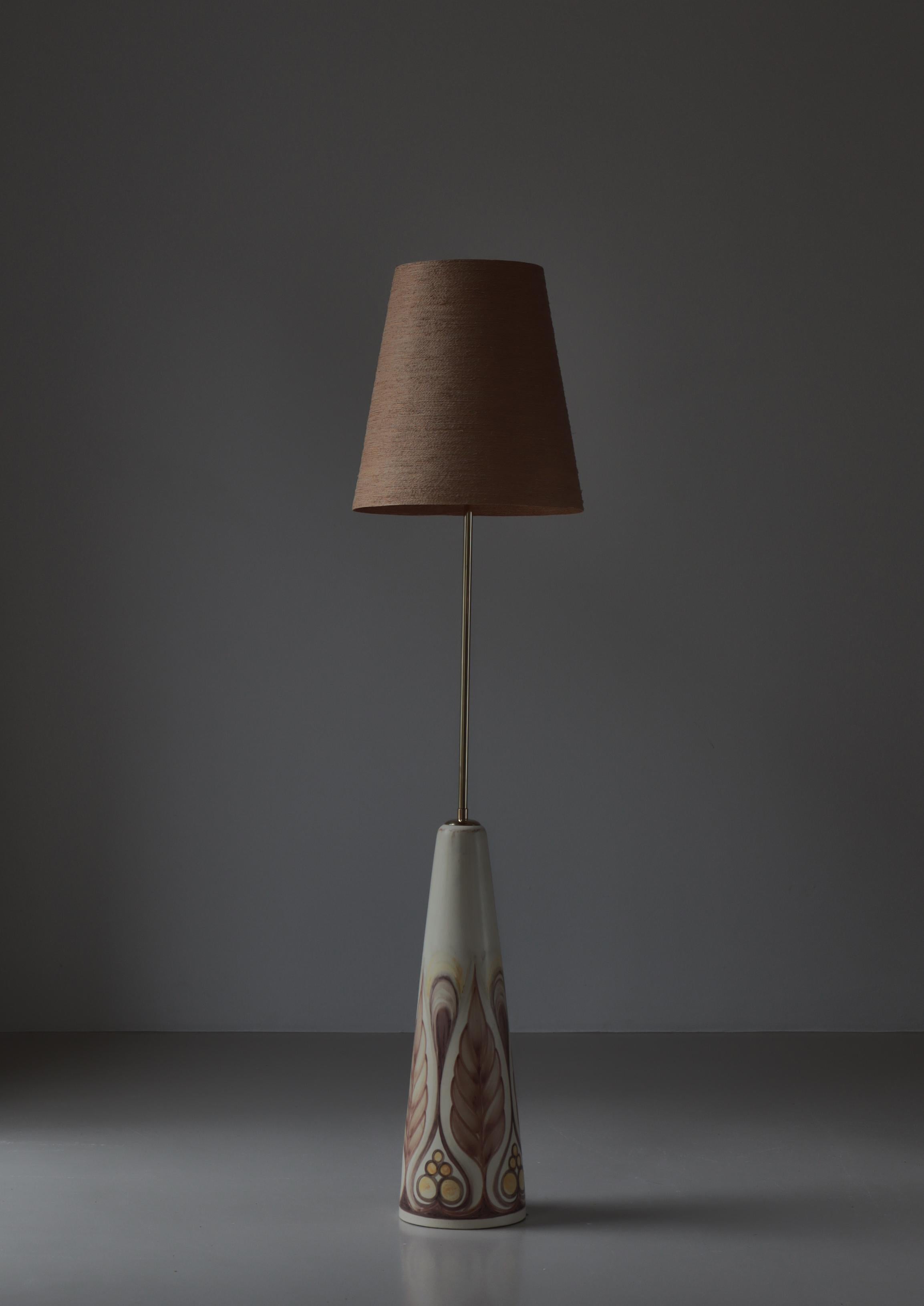 Large Ceramic Floor Lamp by Rigmor Nielsen for Søholm, 1960s, Danish Modern For Sale 11