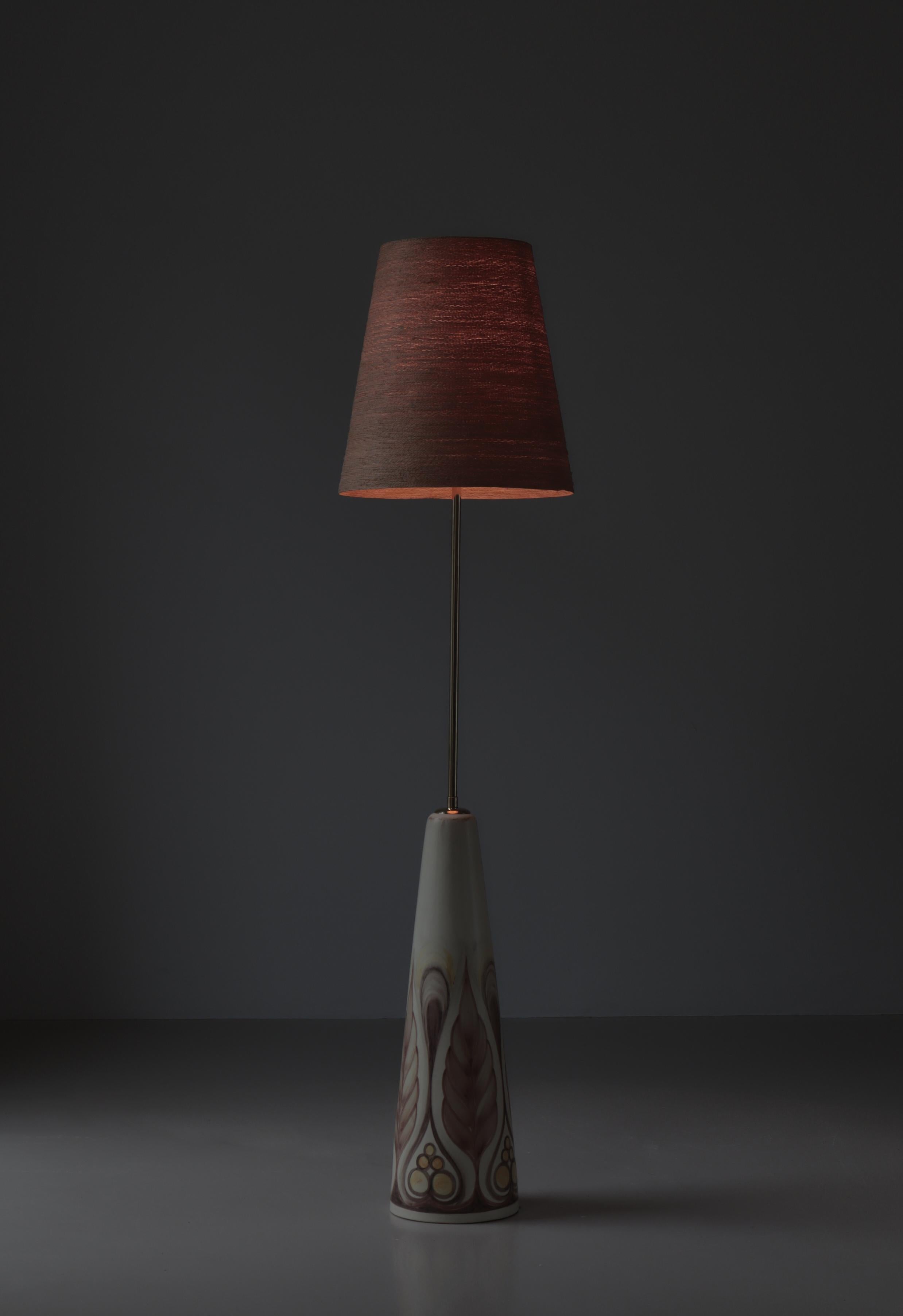 Large Ceramic Floor Lamp by Rigmor Nielsen for Søholm, 1960s, Danish Modern For Sale 2