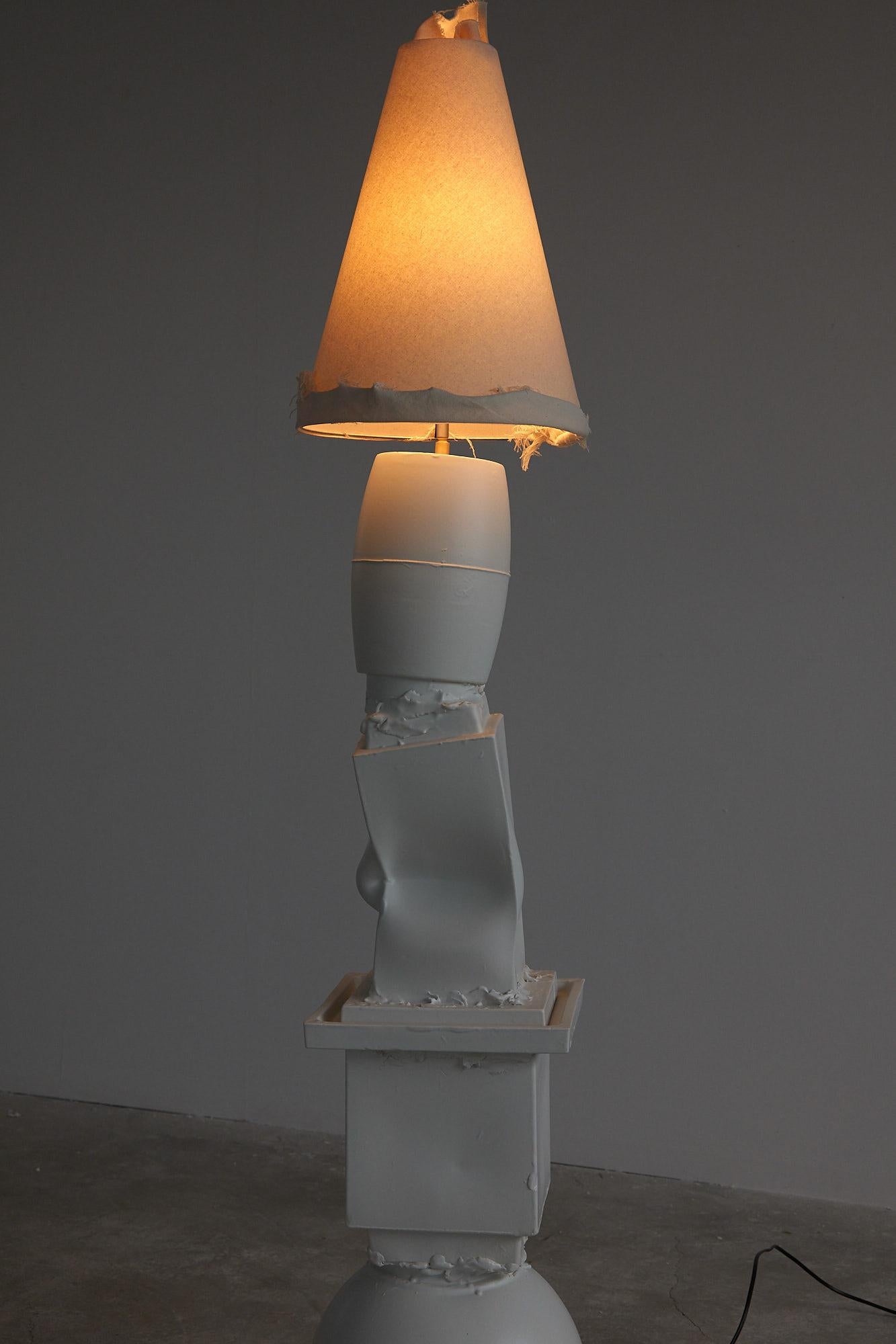 Italian Post Modern, Brutalist, Deconstructivist, Sculptural Floor Lamp. Made in Italy For Sale