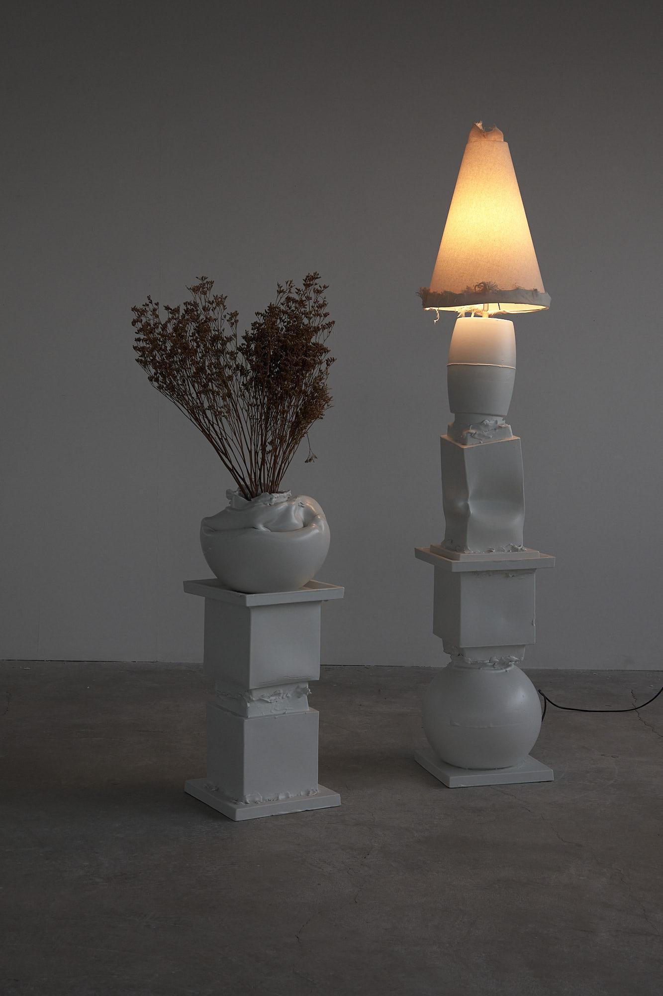Post Modern, Brutalist, Deconstructivist, Sculptural Floor Lamp. Made in Italy In New Condition For Sale In New York, NY