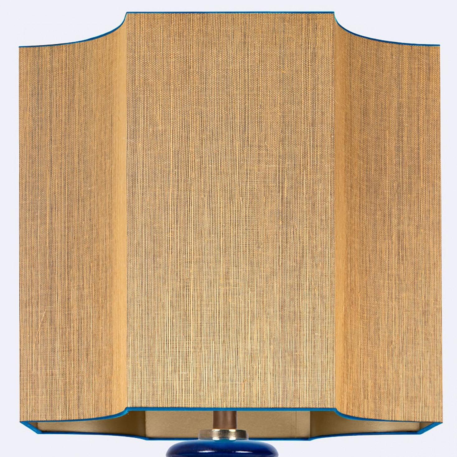 Large Ceramic Floor Lamp with New Custom Made Lampshade René Houben, 1960s For Sale 9
