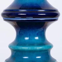 Large Ceramic Floor Lamp with New Custom Made Lampshade René Houben, 1960s