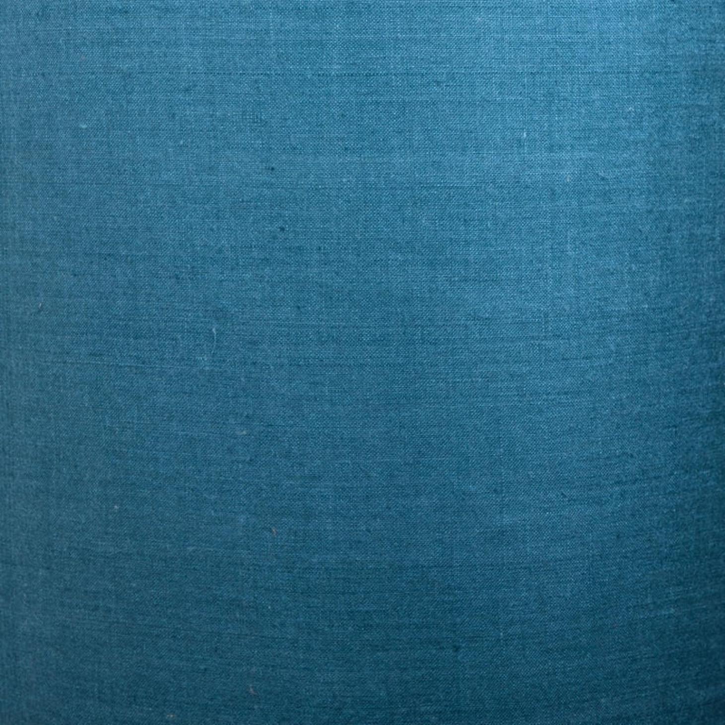 Large Ceramic Floor-Table Lamp with New Silk Custom Made Lampshade René Houben In Good Condition For Sale In Rijssen, NL