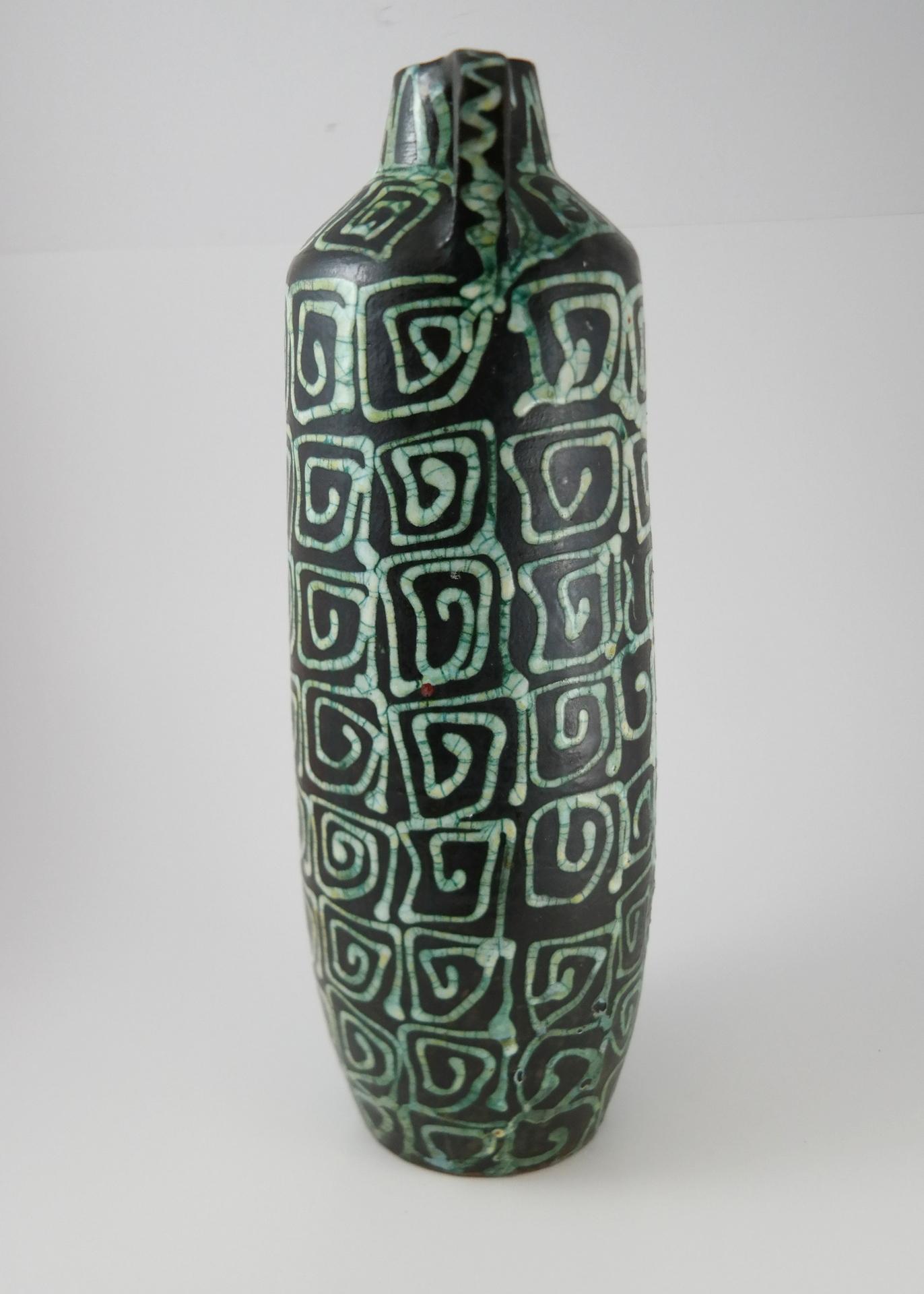 Late 20th Century Large Ceramic Floor Vase, 1970s