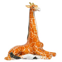 Vintage Large Ceramic Giraffe