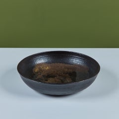 Grand bol émaillé en céramique de Toshiko Takaezu