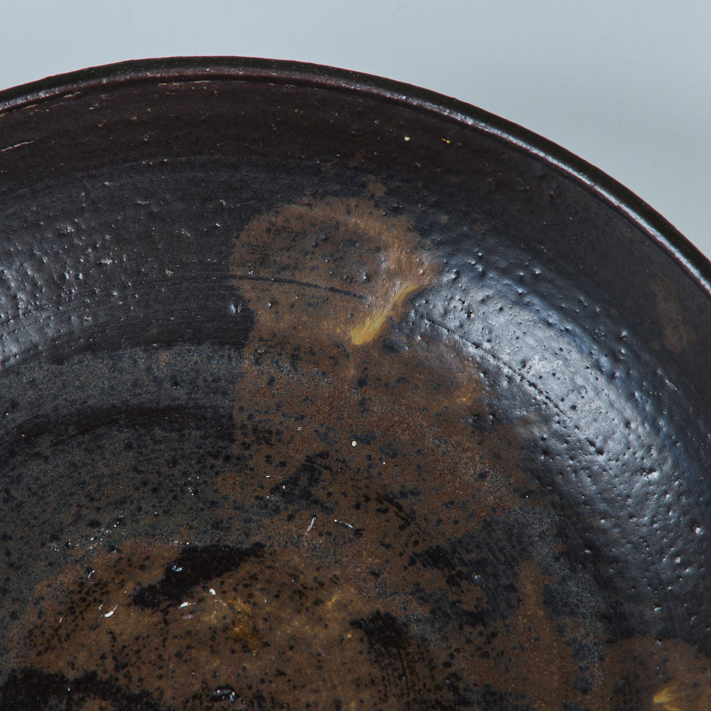 Large Ceramic Glazed Bowl by Toshiko Takaezu For Sale 3
