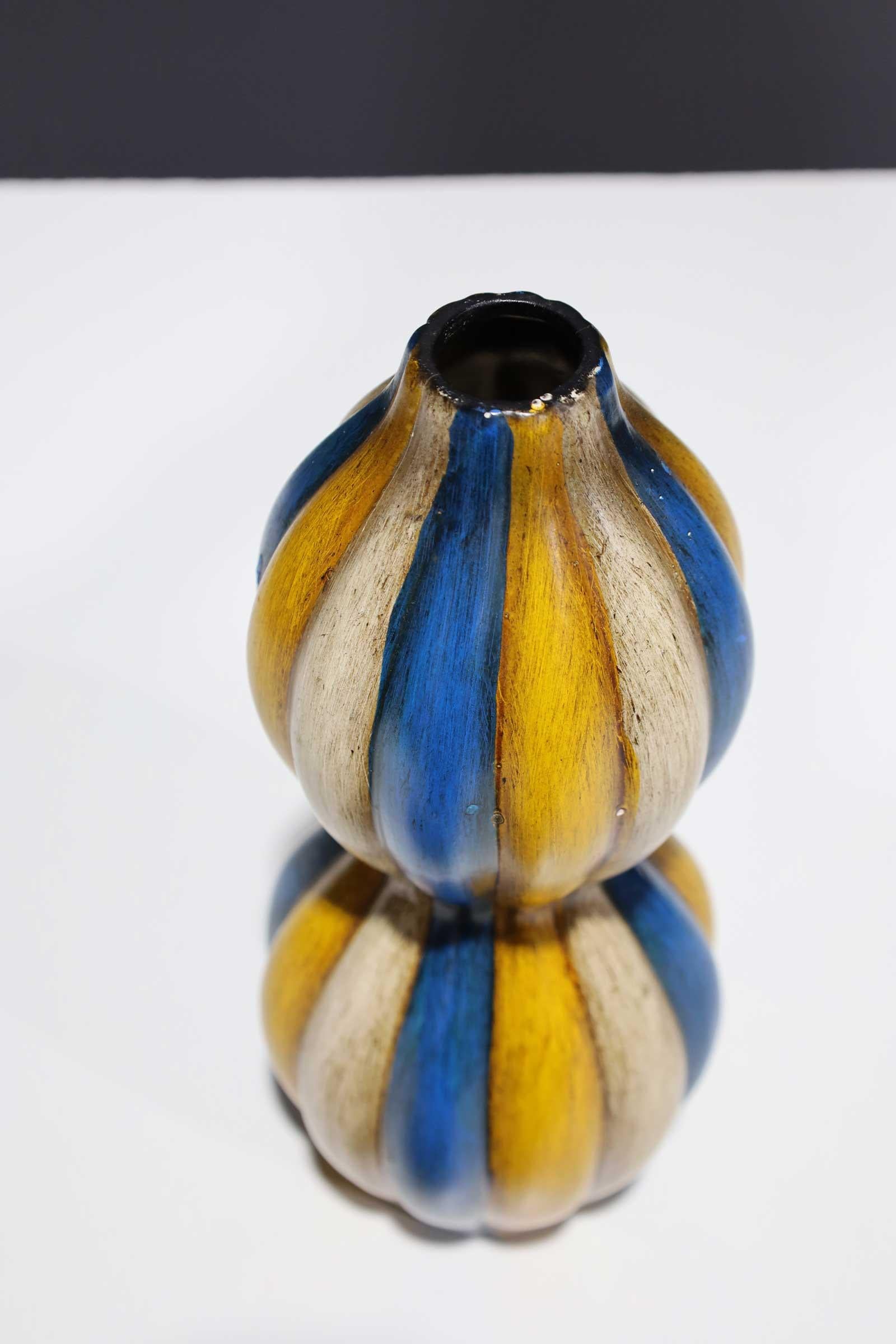 20ième siècle Grand vase gourde en céramique en vente