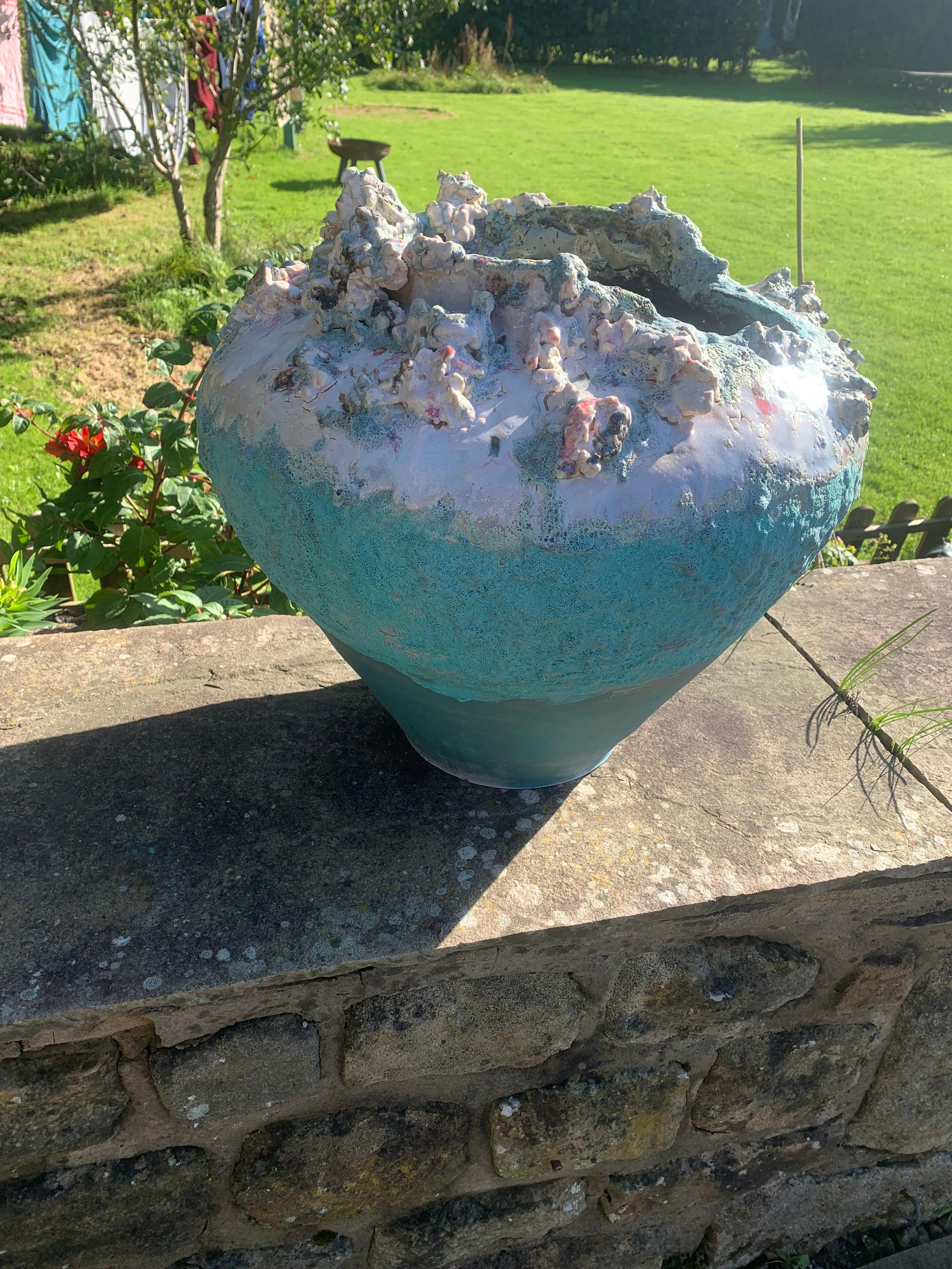 Vaso grande in ceramica di Kurt Alexander British Contemporary Unique Fatto a mano in vendita 3