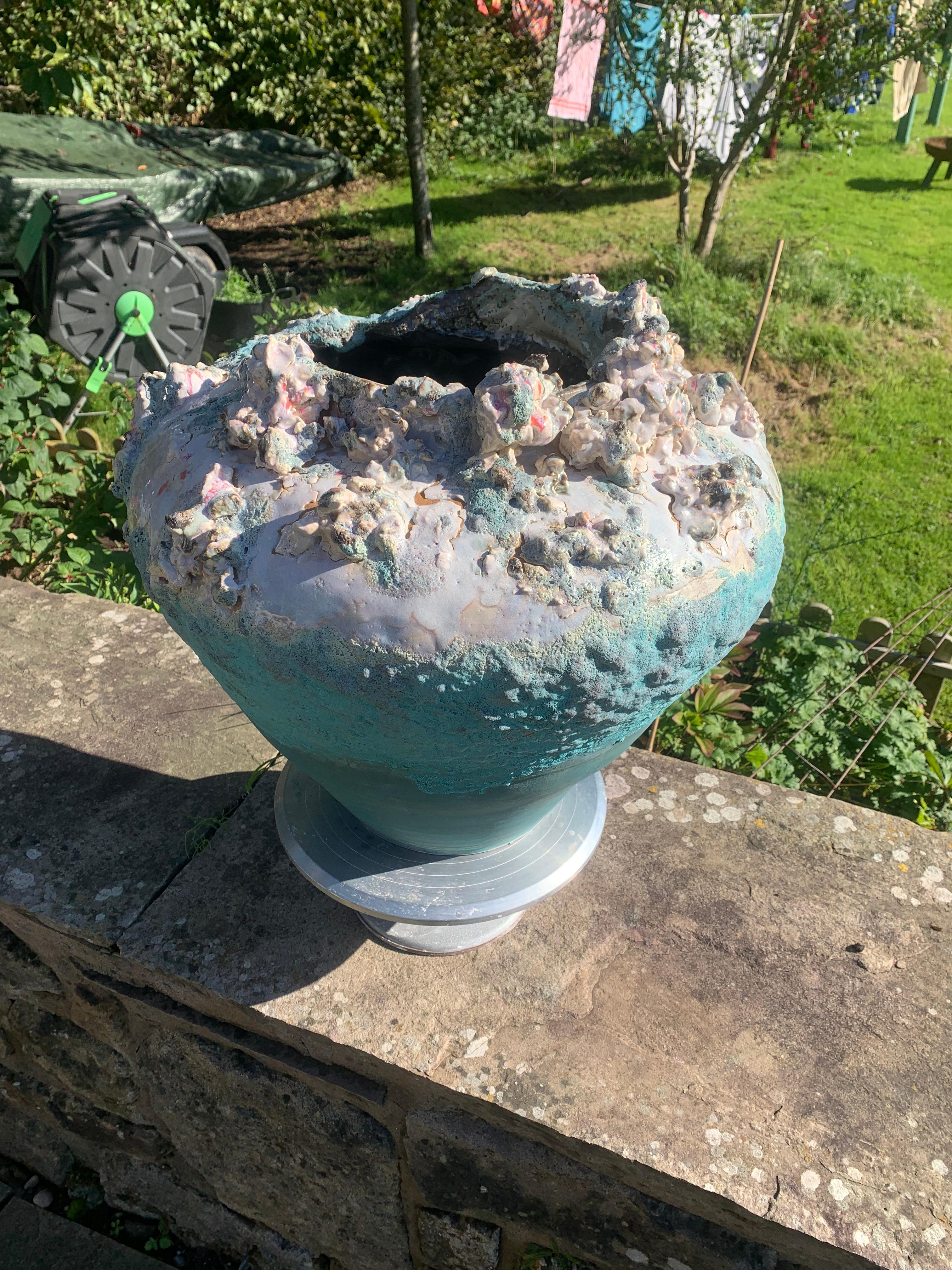 Vaso grande in ceramica di Kurt Alexander British Contemporary Unique Fatto a mano in vendita 4