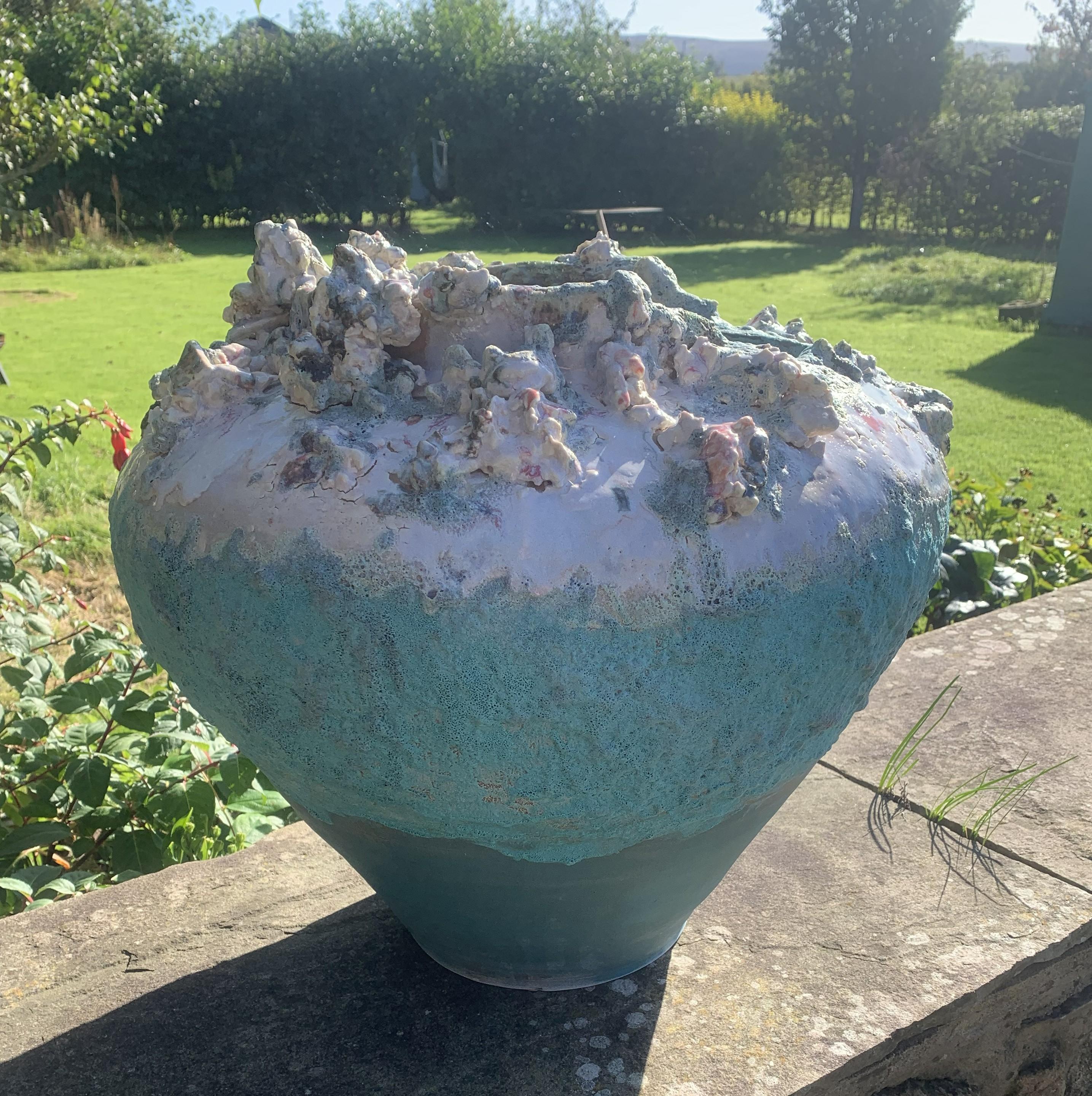 Organico moderno Vaso grande in ceramica di Kurt Alexander British Contemporary Unique Fatto a mano in vendita