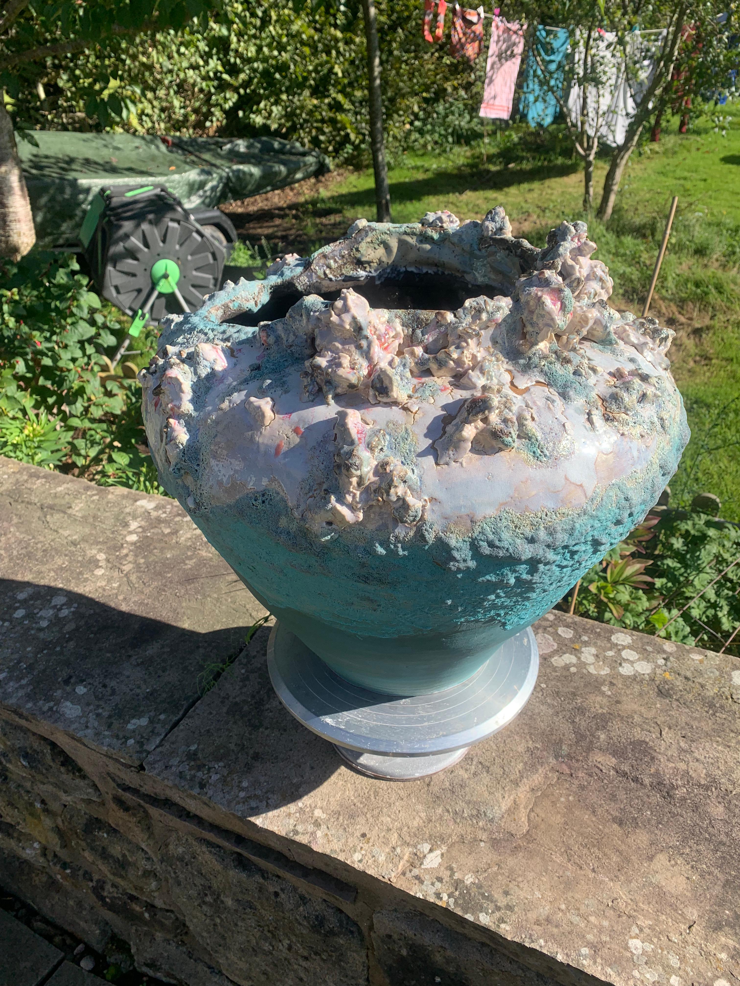 Britannico Vaso grande in ceramica di Kurt Alexander British Contemporary Unique Fatto a mano in vendita