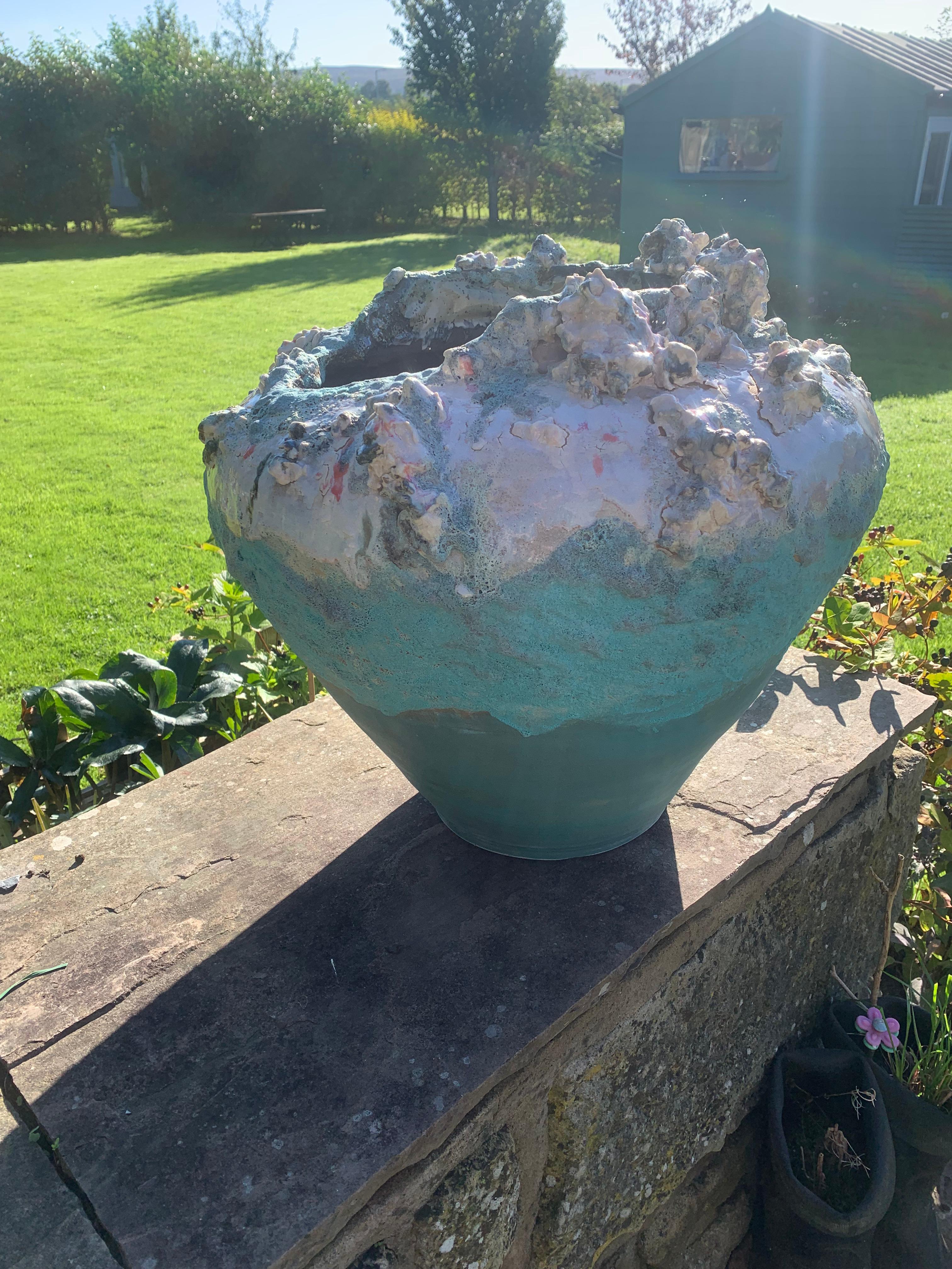 XXI secolo e contemporaneo Vaso grande in ceramica di Kurt Alexander British Contemporary Unique Fatto a mano in vendita