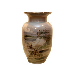 Vintage Large Ceramic Knabstrup Vase by Harald Folmer Gross