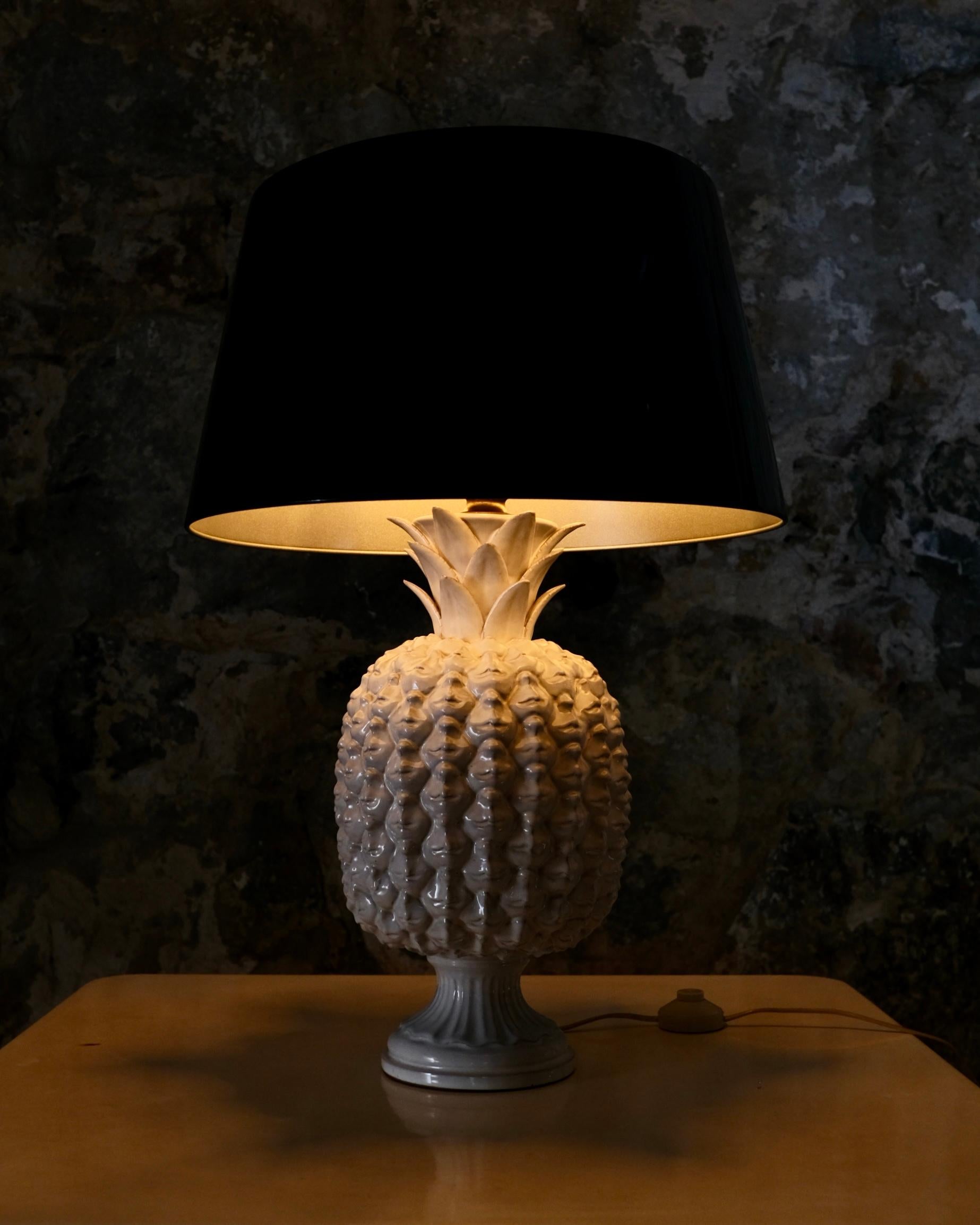 Großer Lampenfuß aus Keramik in Form einer Ananas, Italien, 1980er Jahre im Angebot 5