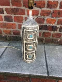 Large Ceramic Lamp Base, Origin Usa or Canada, circa 1960-1970
