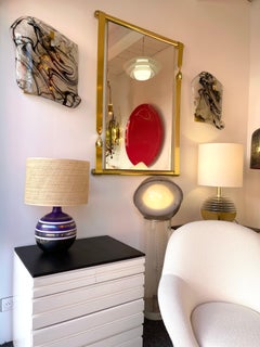 Large Ceramic Lamp by Aldo Londi for Bitossi, Italy, 1970s