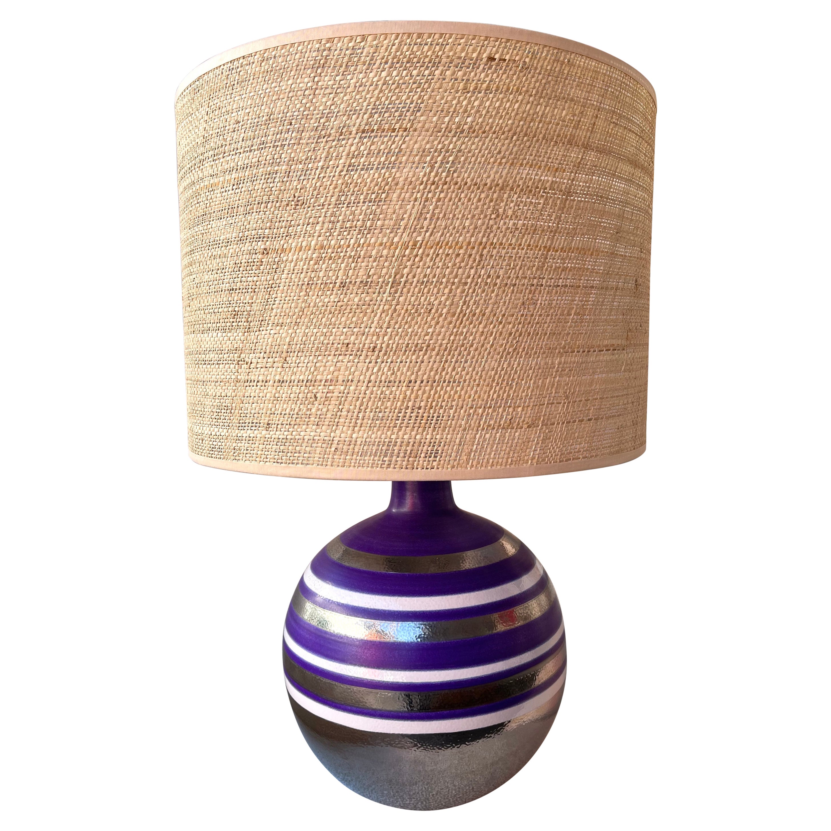 Large Ceramic Lamp by Aldo Londi for Bitossi, Italy, 1970s