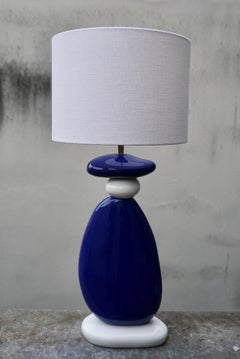 Large Ceramic Lamp by Francois Chatain
