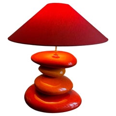 Large Ceramic Lamp by Francois Chatain
