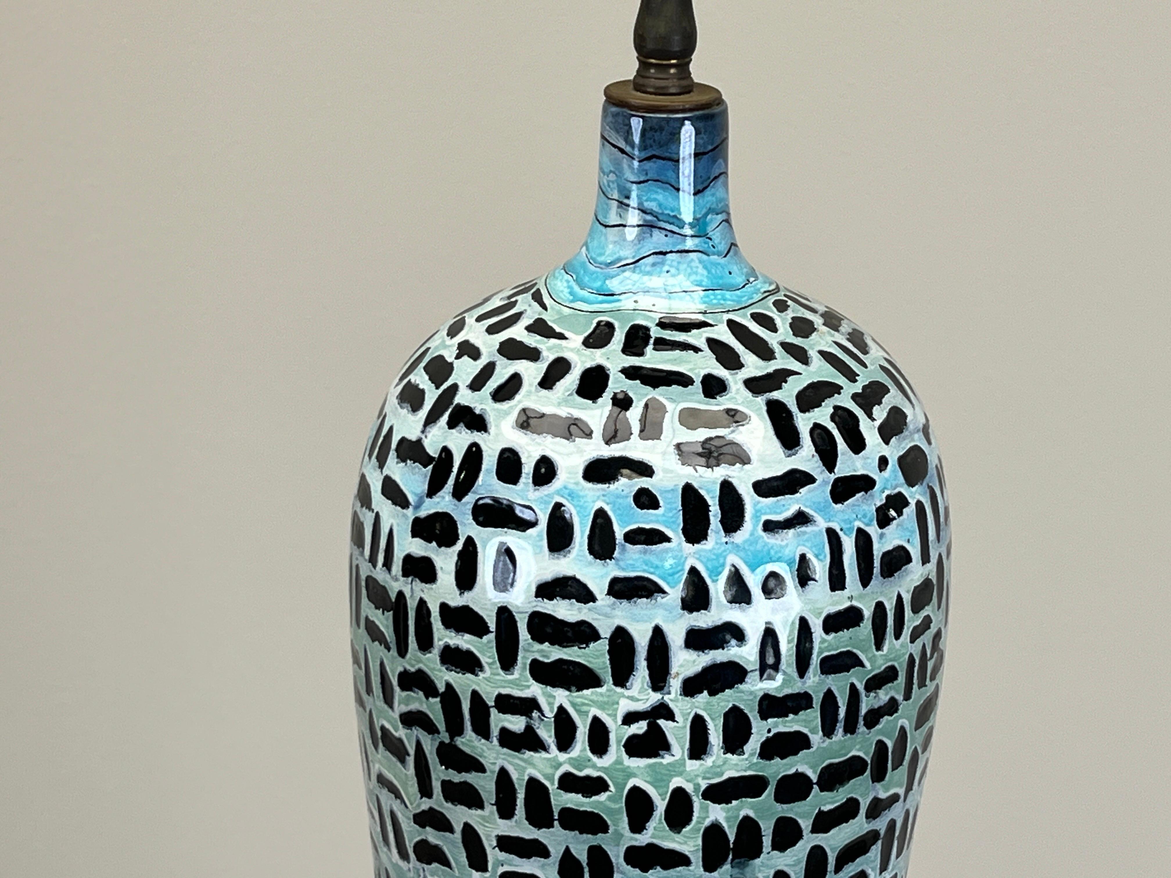 Large Ceramic Lamp by San Polo Venezia For Sale 8