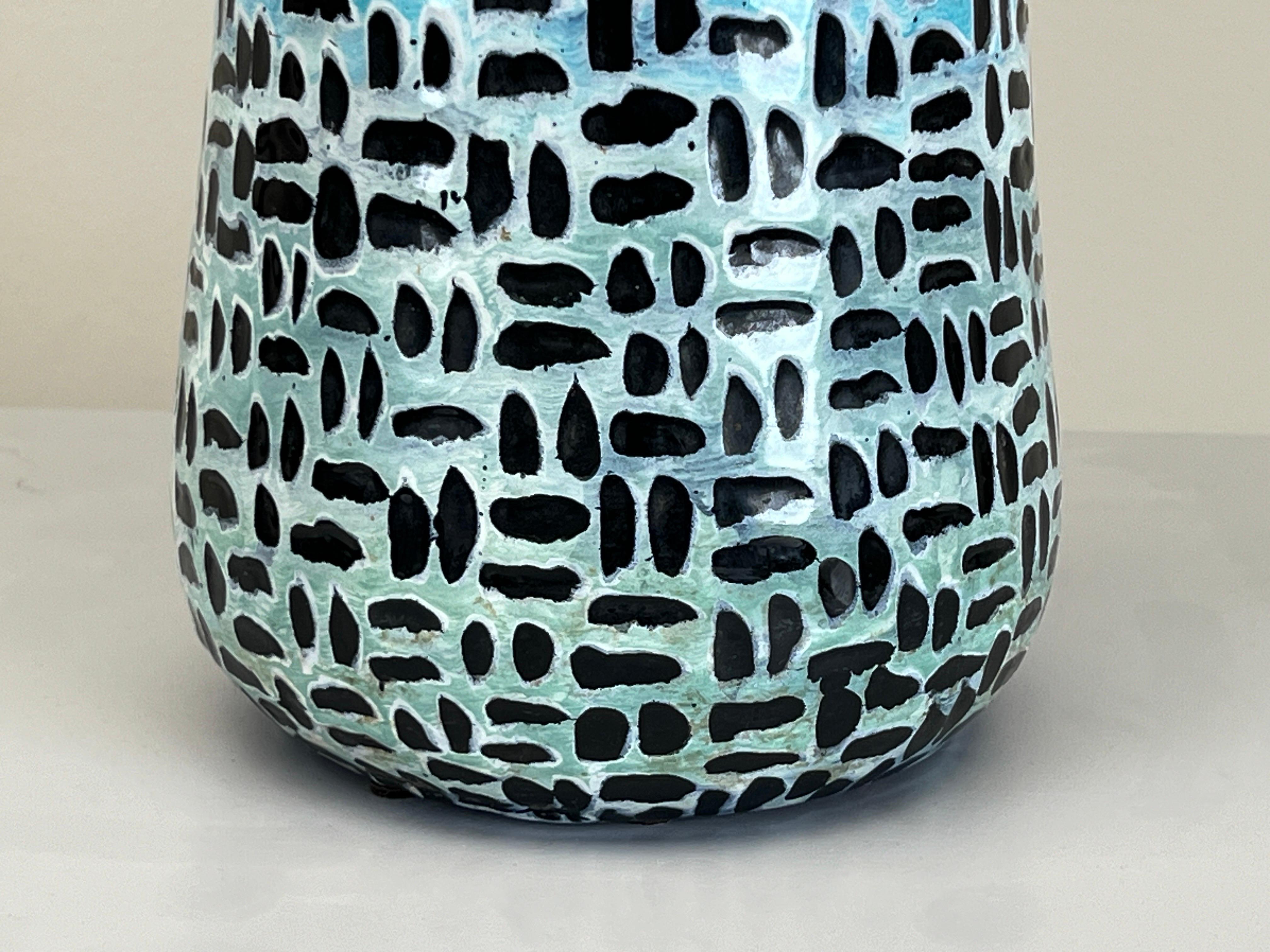 Mid-20th Century Large Ceramic Lamp by San Polo Venezia For Sale