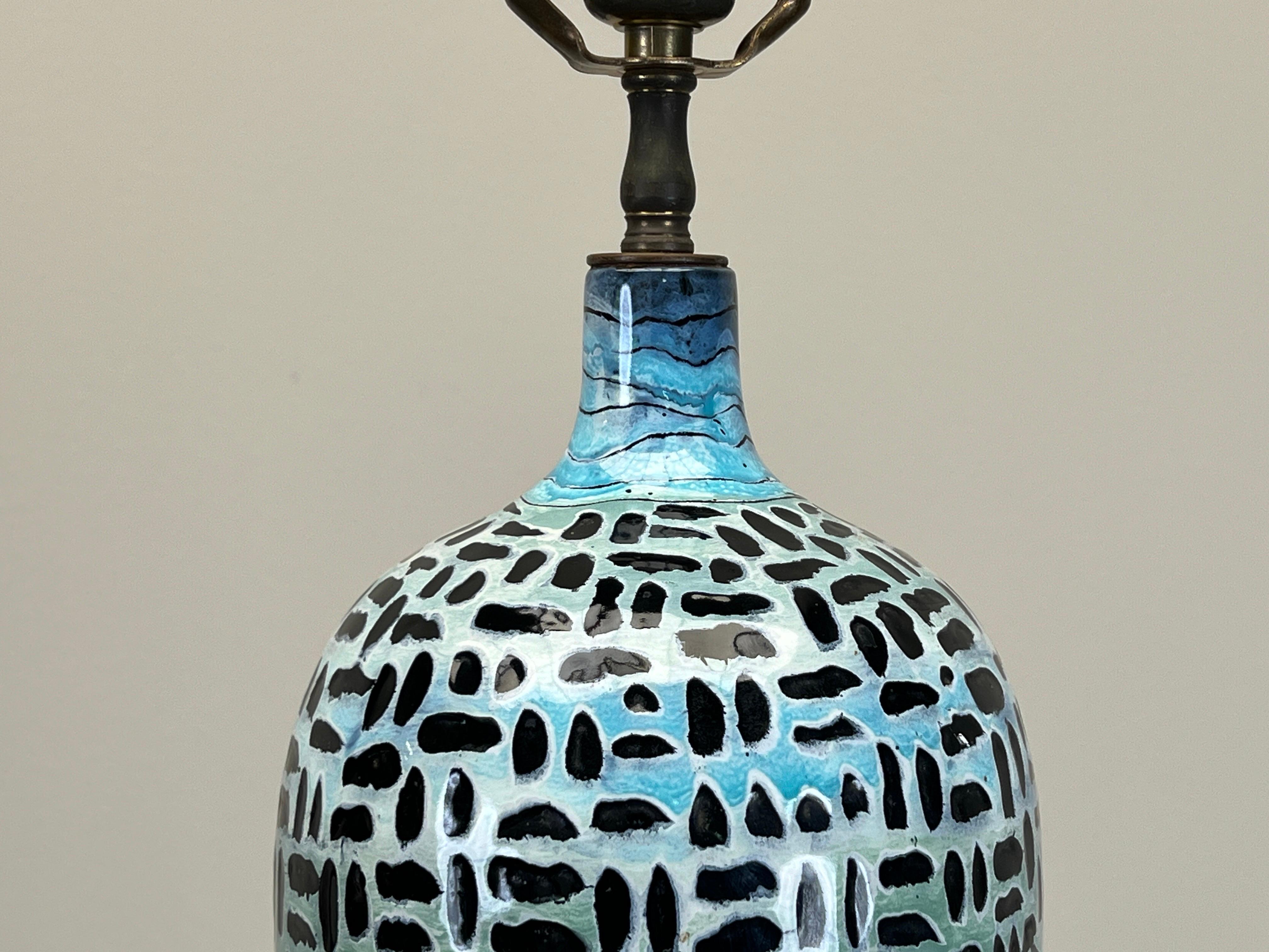 Large Ceramic Lamp by San Polo Venezia For Sale 4