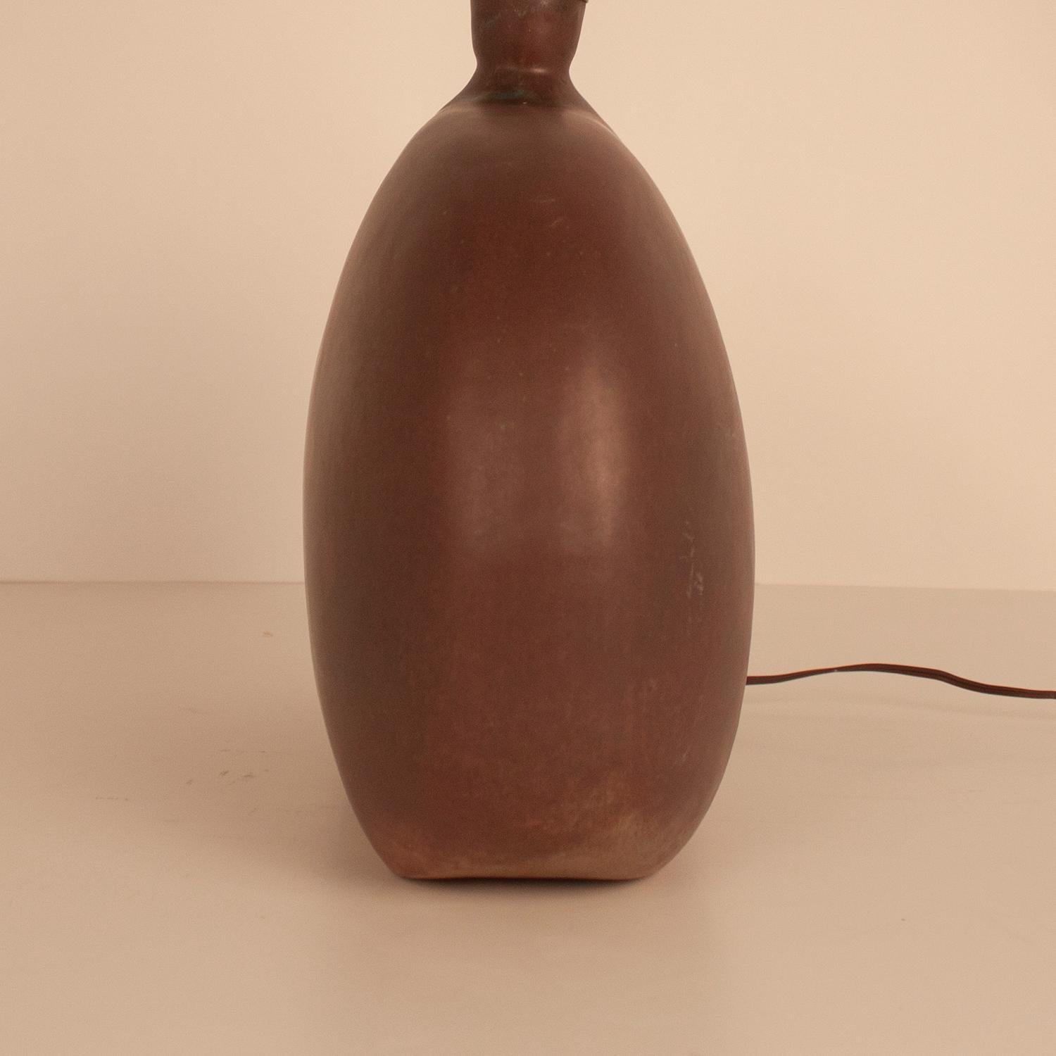 Large Ceramic Lamp Made by Jordi Aguadé i Clos, Spain 1970's In Good Condition For Sale In Barcelona, Cataluna