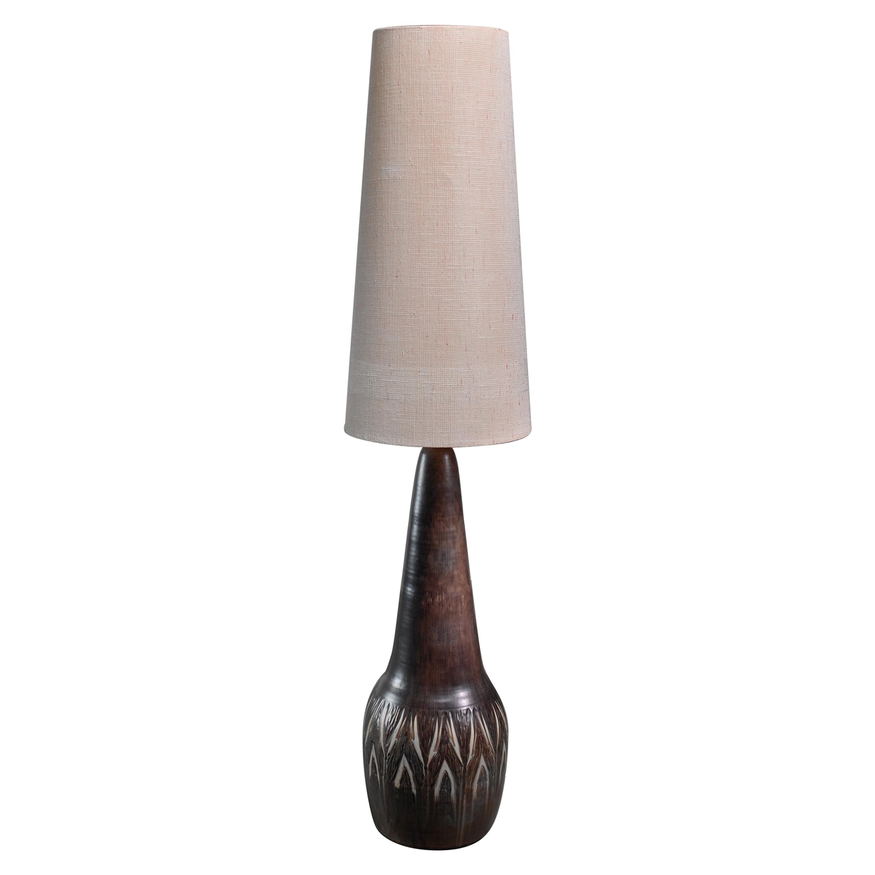Large Ceramic Lovemose Floor Lamp, Denmark For Sale