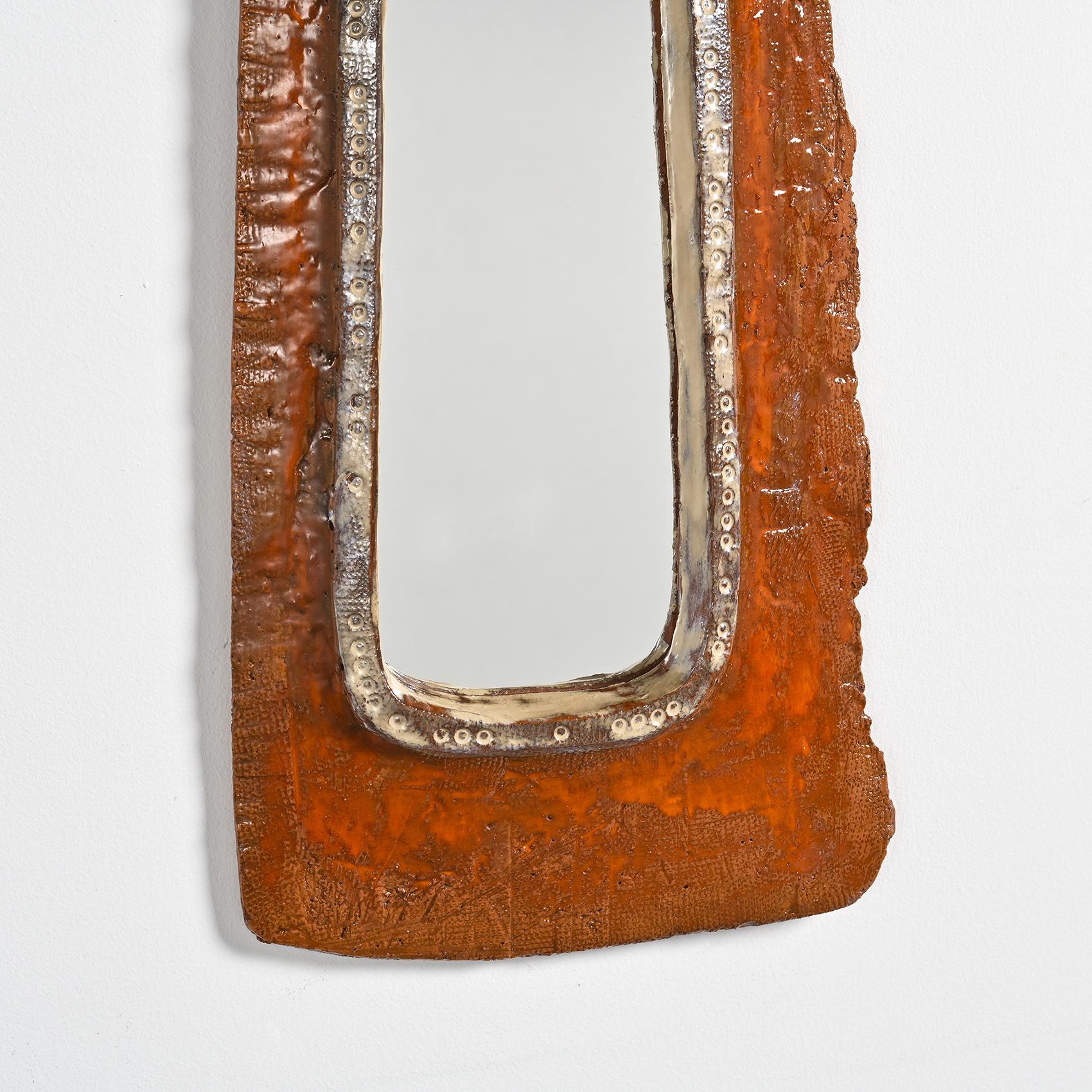 Large Ceramic Mirror by Juliette Derel  5