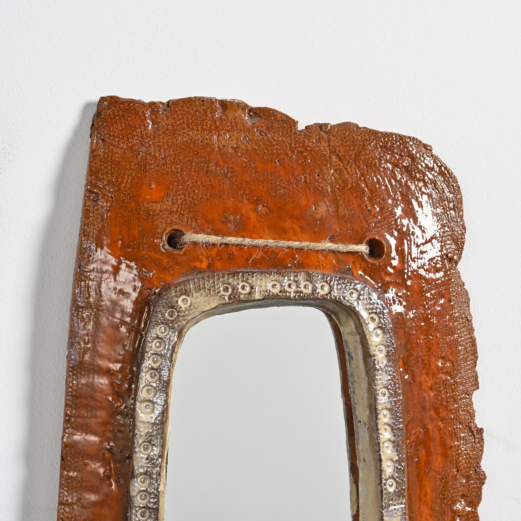 Large Ceramic Mirror by Juliette Derel  7