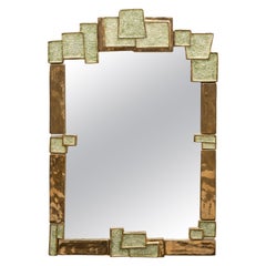 Large Ceramic Mirror by Mithé Espelt