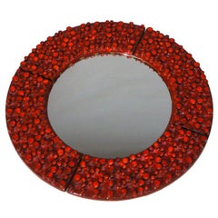 Large Ceramic Mirror by Oswald Tieberghien