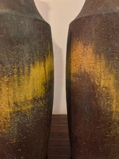 Grande coppia di lampade in ceramica di Marcello Fantoni, Italia, anni '60