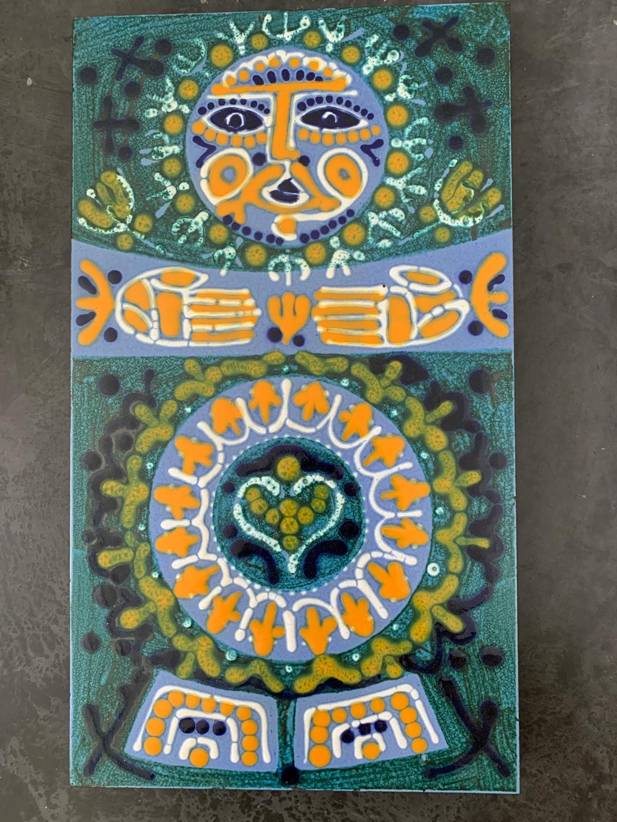 Große Keramiktafel von Boleslaw Danikowski (Französisch) im Angebot