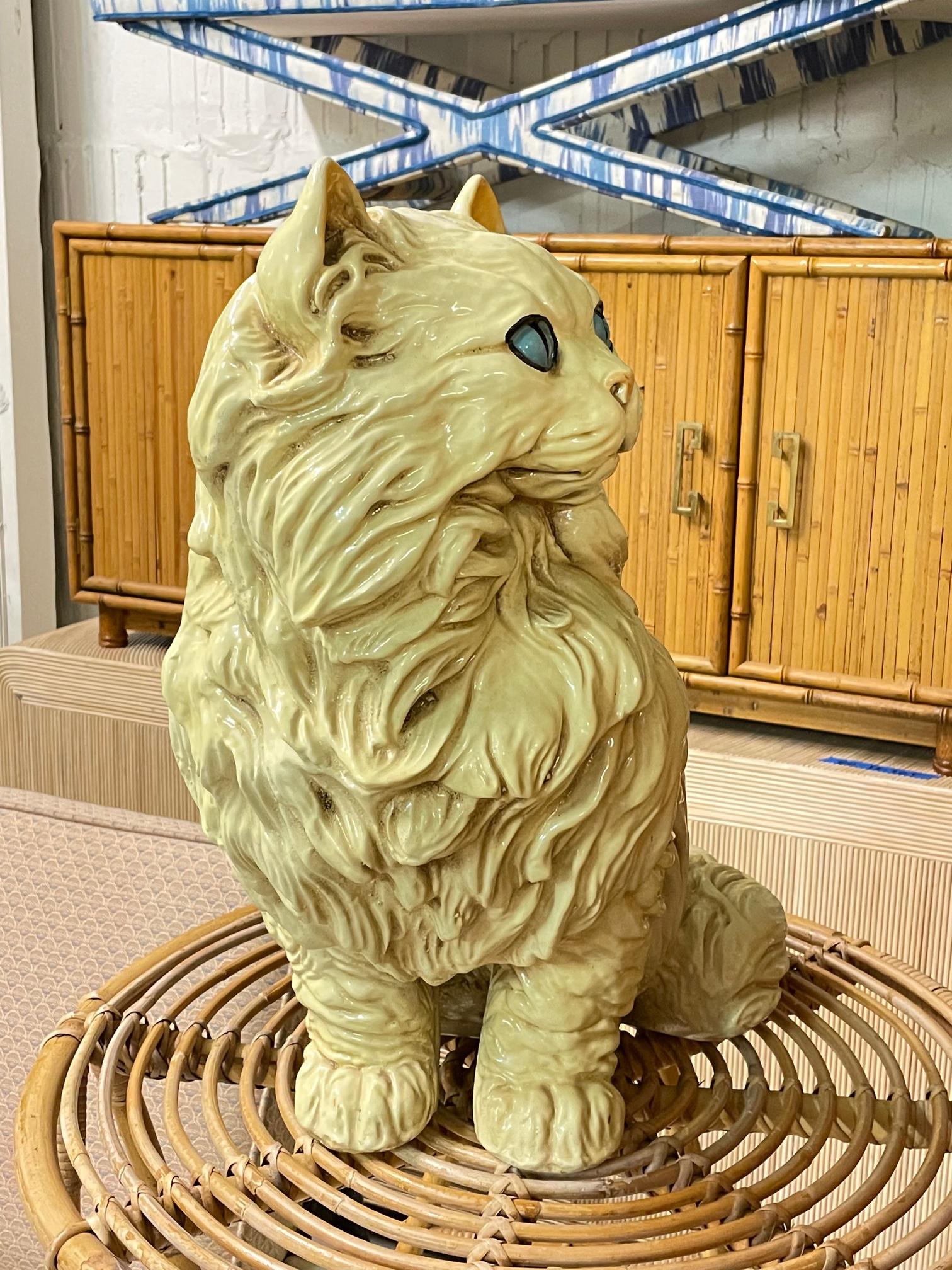 vintage persian cat statue