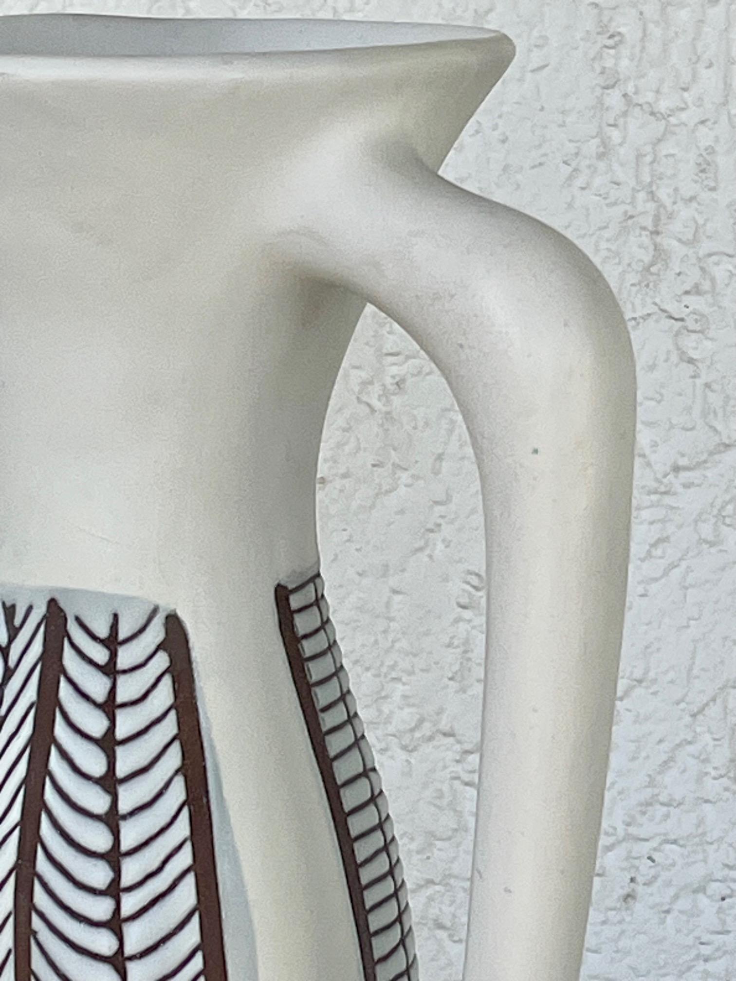 Metà XX secolo brocca grande in ceramica Roger Capron circa 1960 in vendita