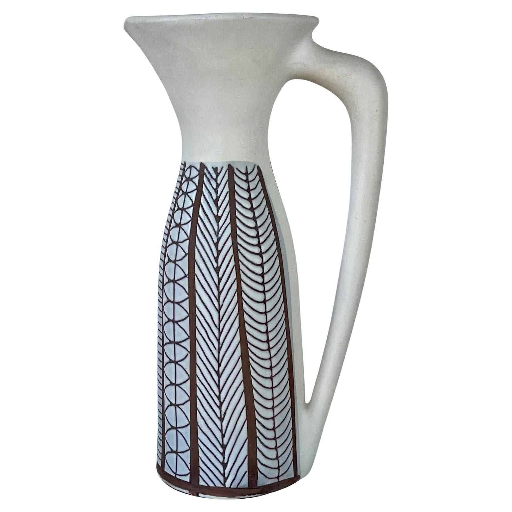 brocca grande in ceramica Roger Capron circa 1960 in vendita