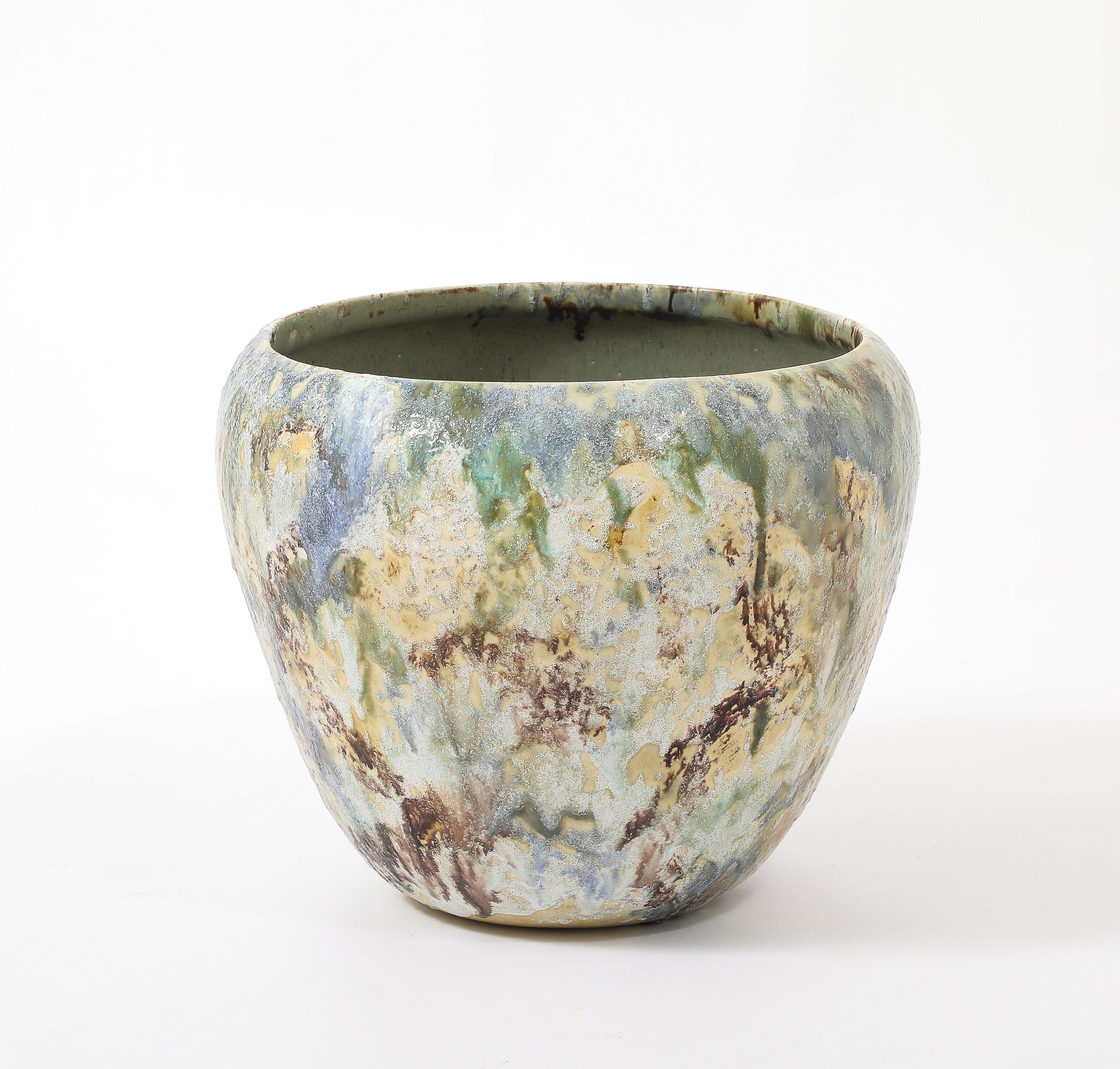 American Large Ceramic Planter, USA 1940's For Sale