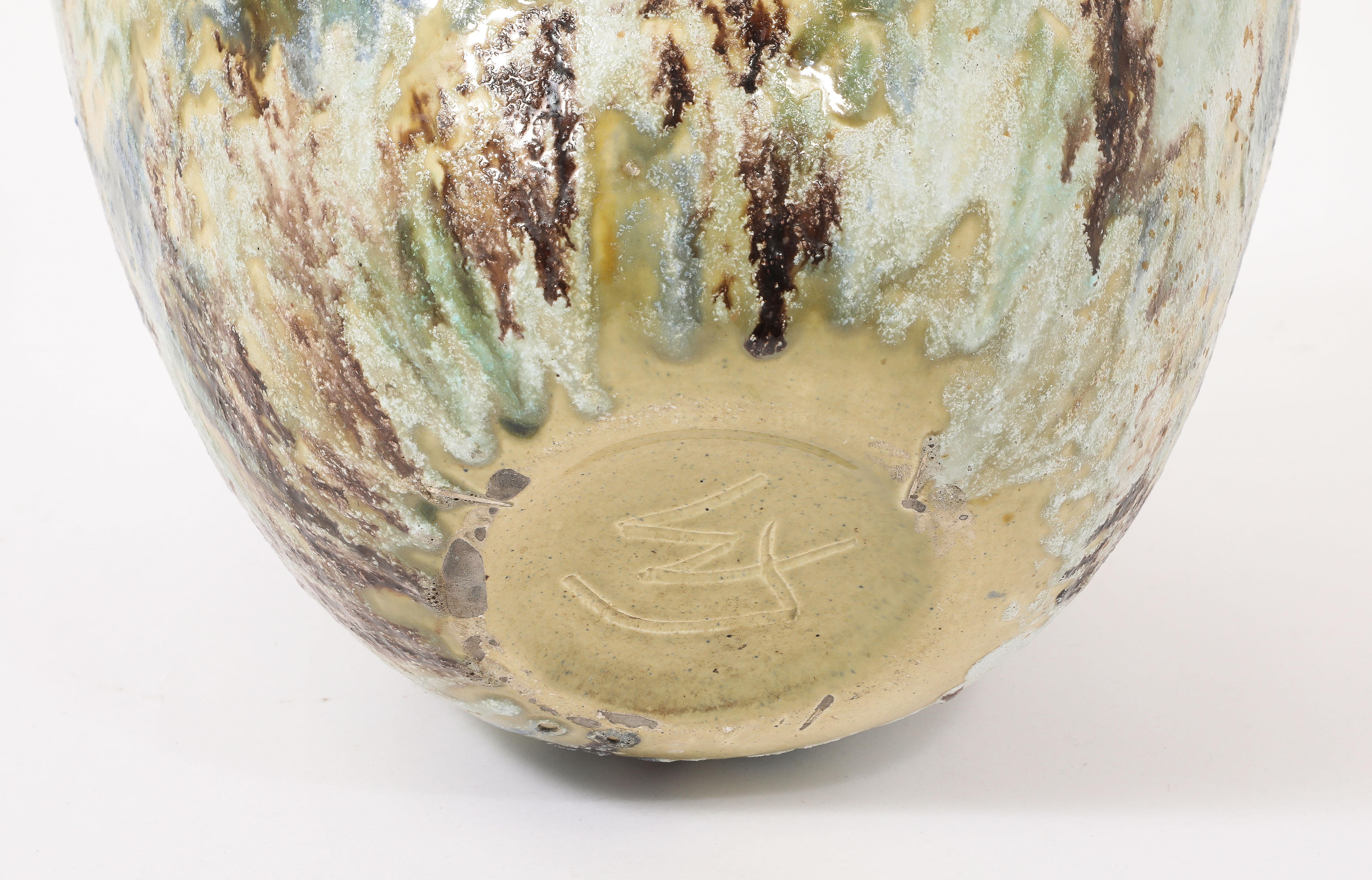 Large Ceramic Planter, USA 1940's For Sale 3