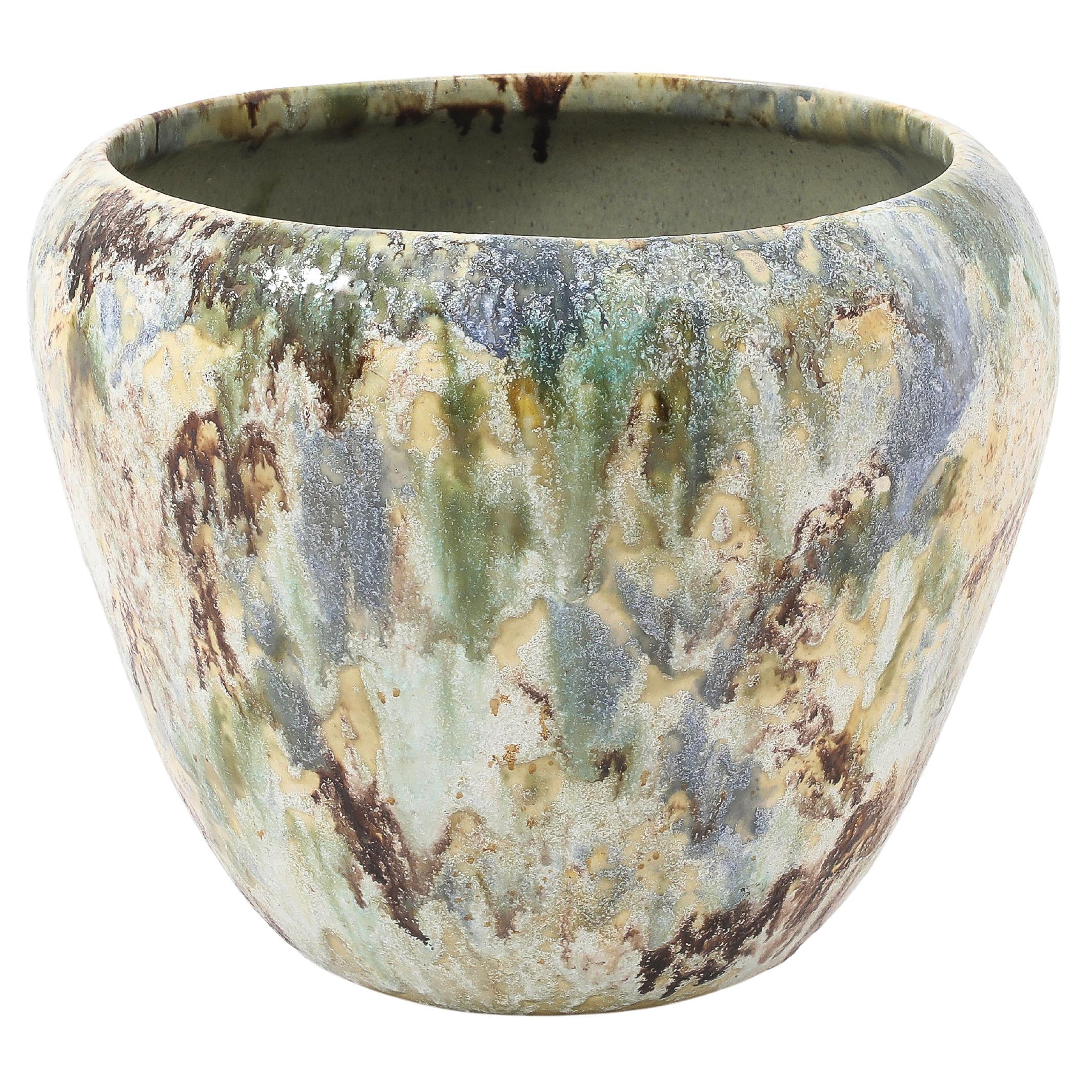 Large Ceramic Planter, USA 1940's For Sale
