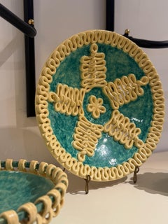 Large ceramic plate, Sainte Radegonde, Circa 1940