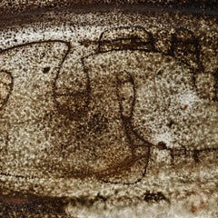 Large ceramic platter by Michel Anasse, France, circa 1960
